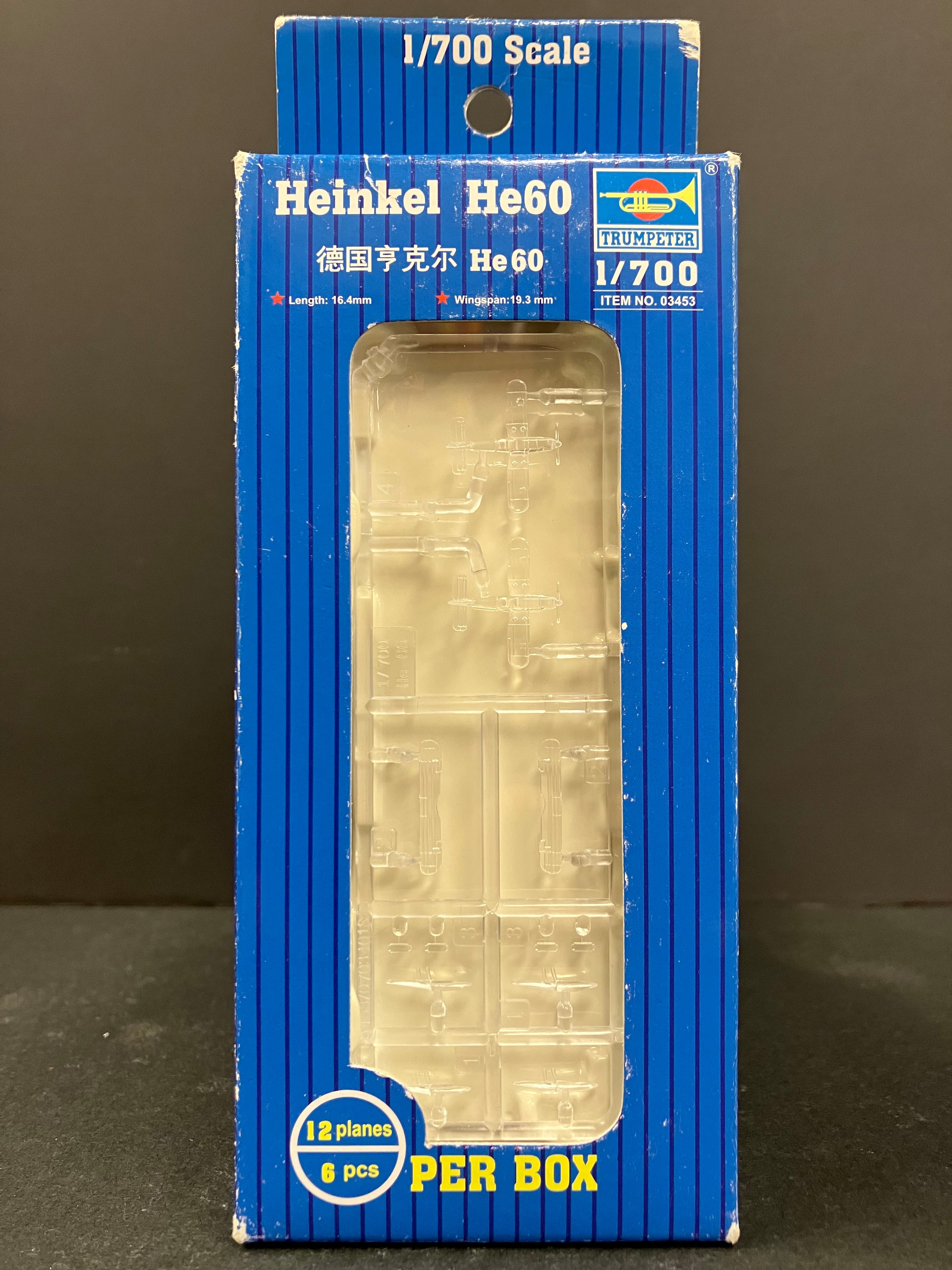 Plane Series No. 03453 1/700 Scale Aircraft Sets Heinkel He 60 (12 Planes per Box)