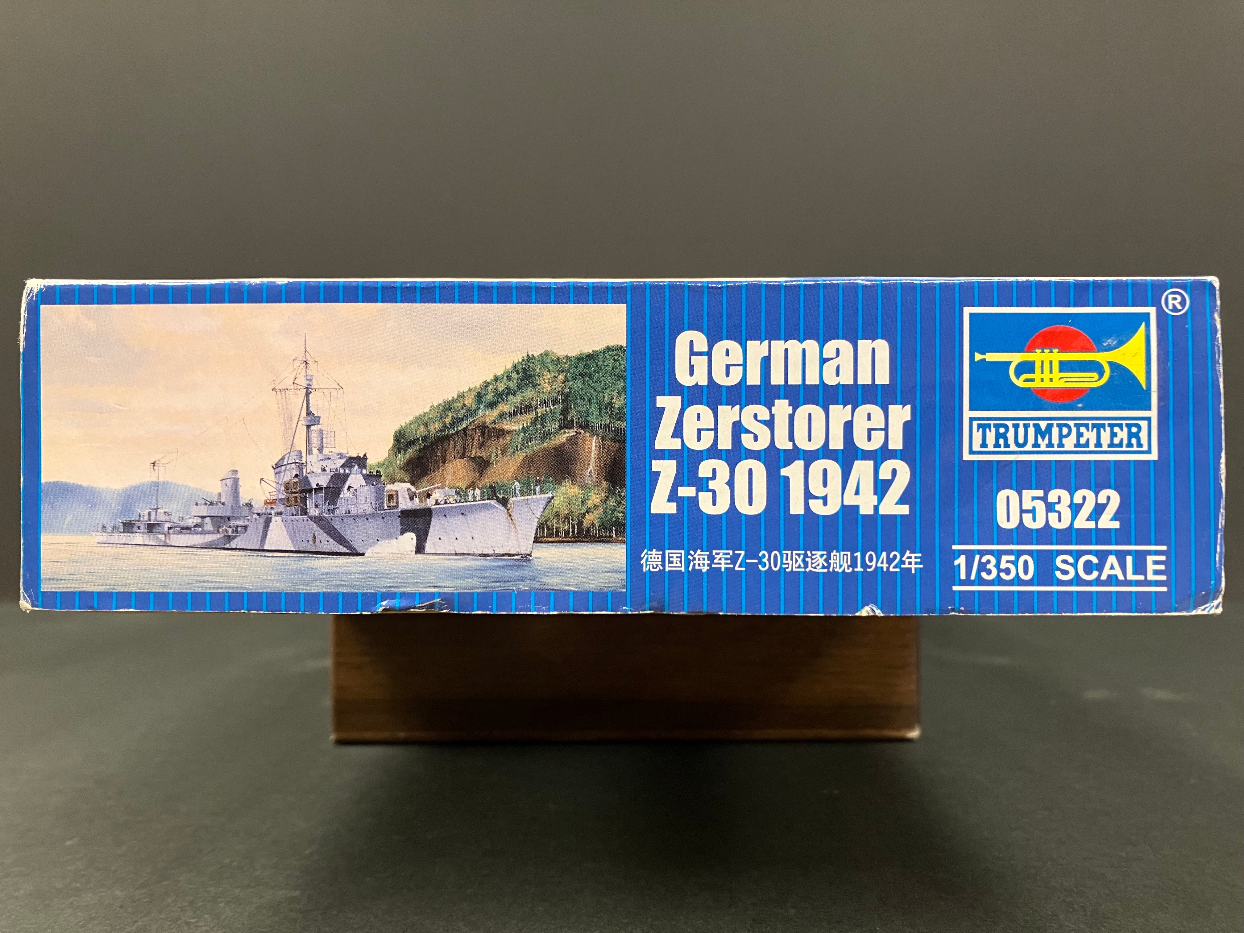 Ship Series No. 05322 1/350 Scale German Destroyer Z-30 [Der Zerstörer] ~ Year 1942 Version