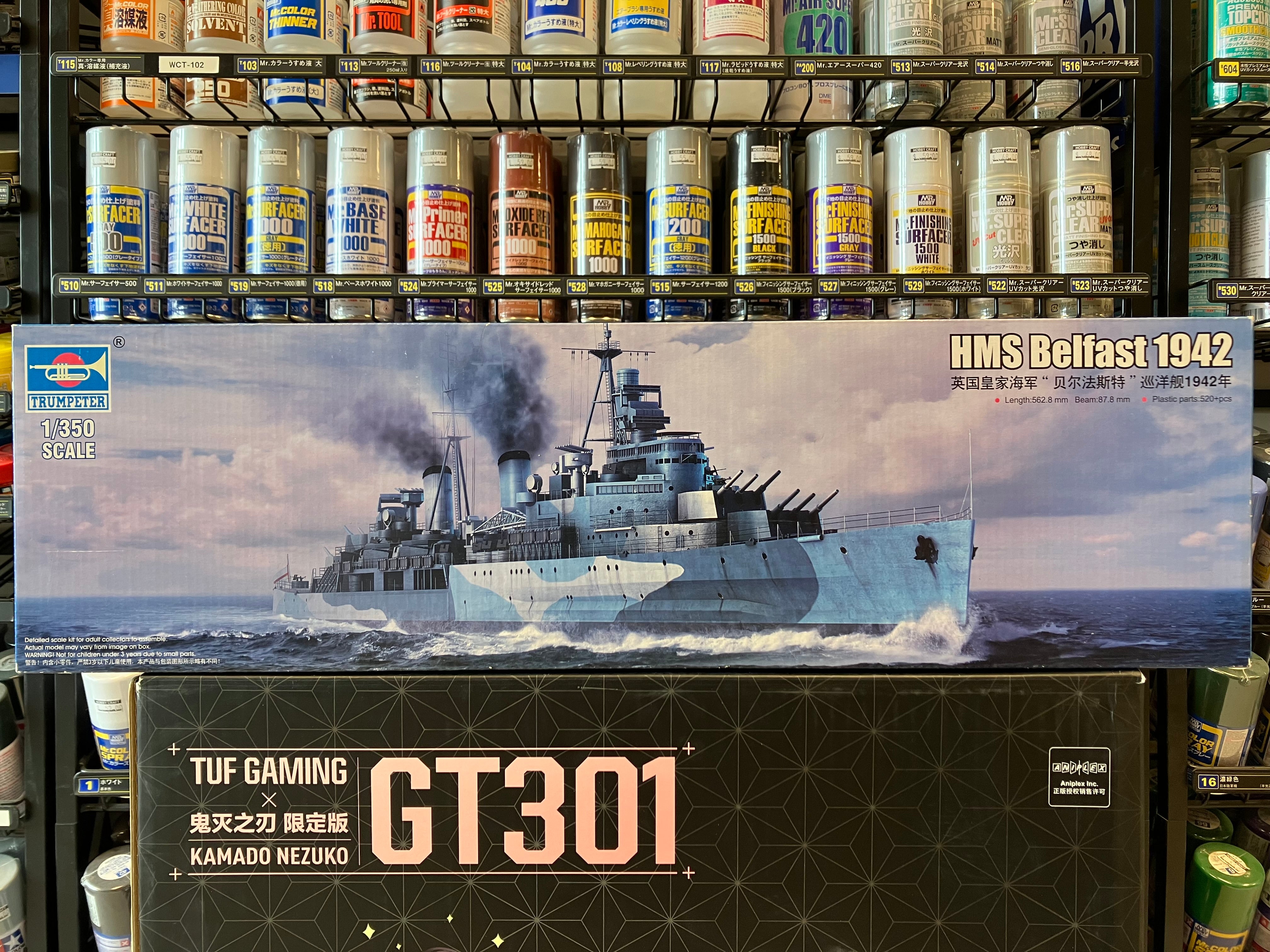 Ship Series No. 05334 1/350 Scale HMS Belfast ~ Year 1942 Version