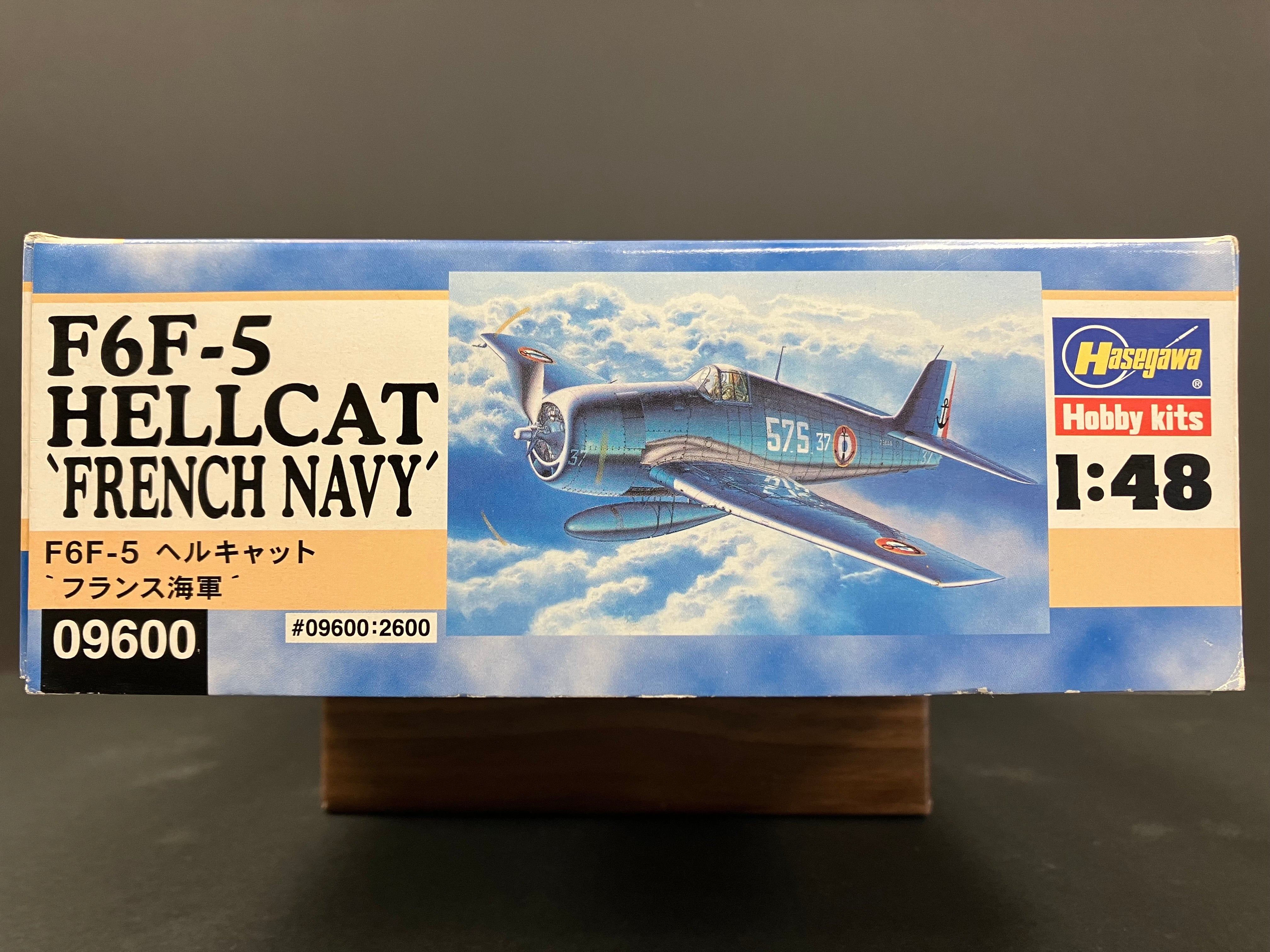 1/48 Scale F6F-5 Hellcat “︁French Navy“︁ [F6F-5 ヘルキャット “︁フランス海軍“︁] 09600