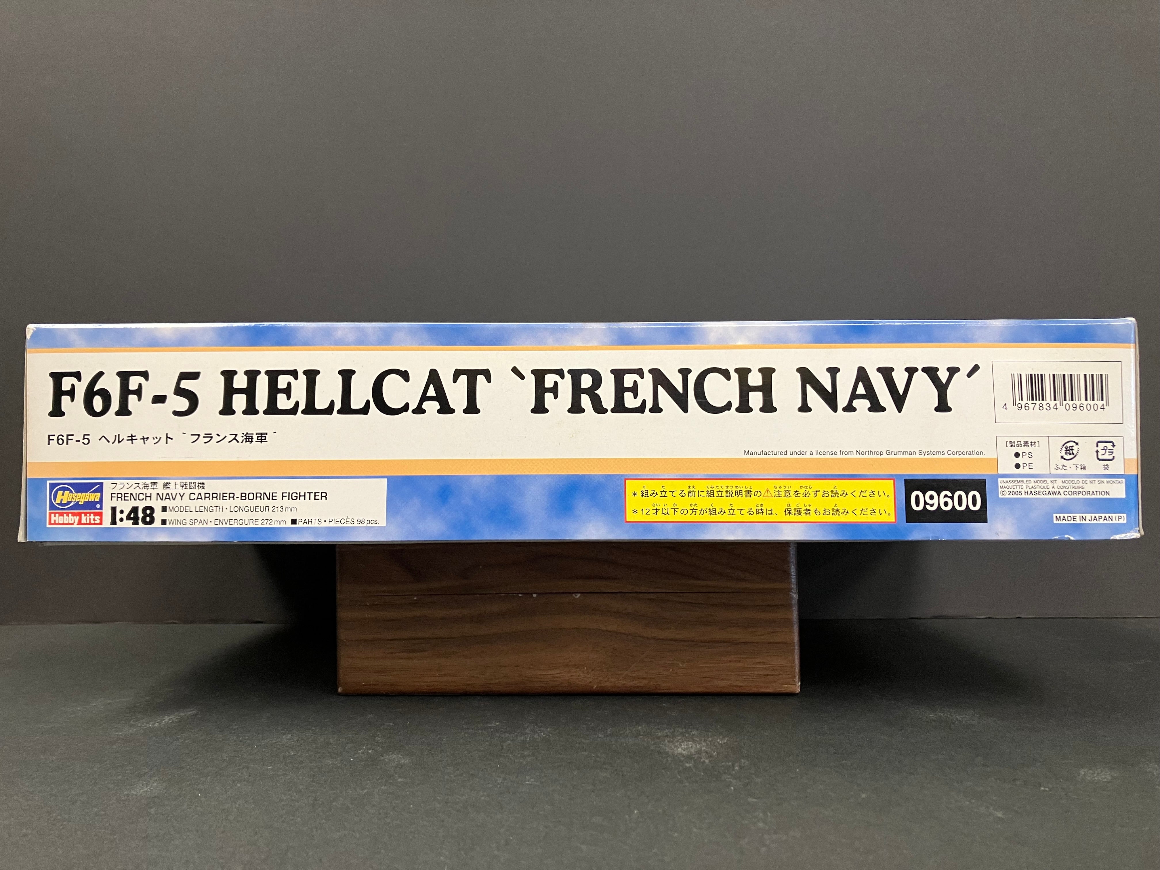 1/48 Scale F6F-5 Hellcat “︁French Navy“︁ [F6F-5 ヘルキャット “︁フランス海軍“︁] 09600