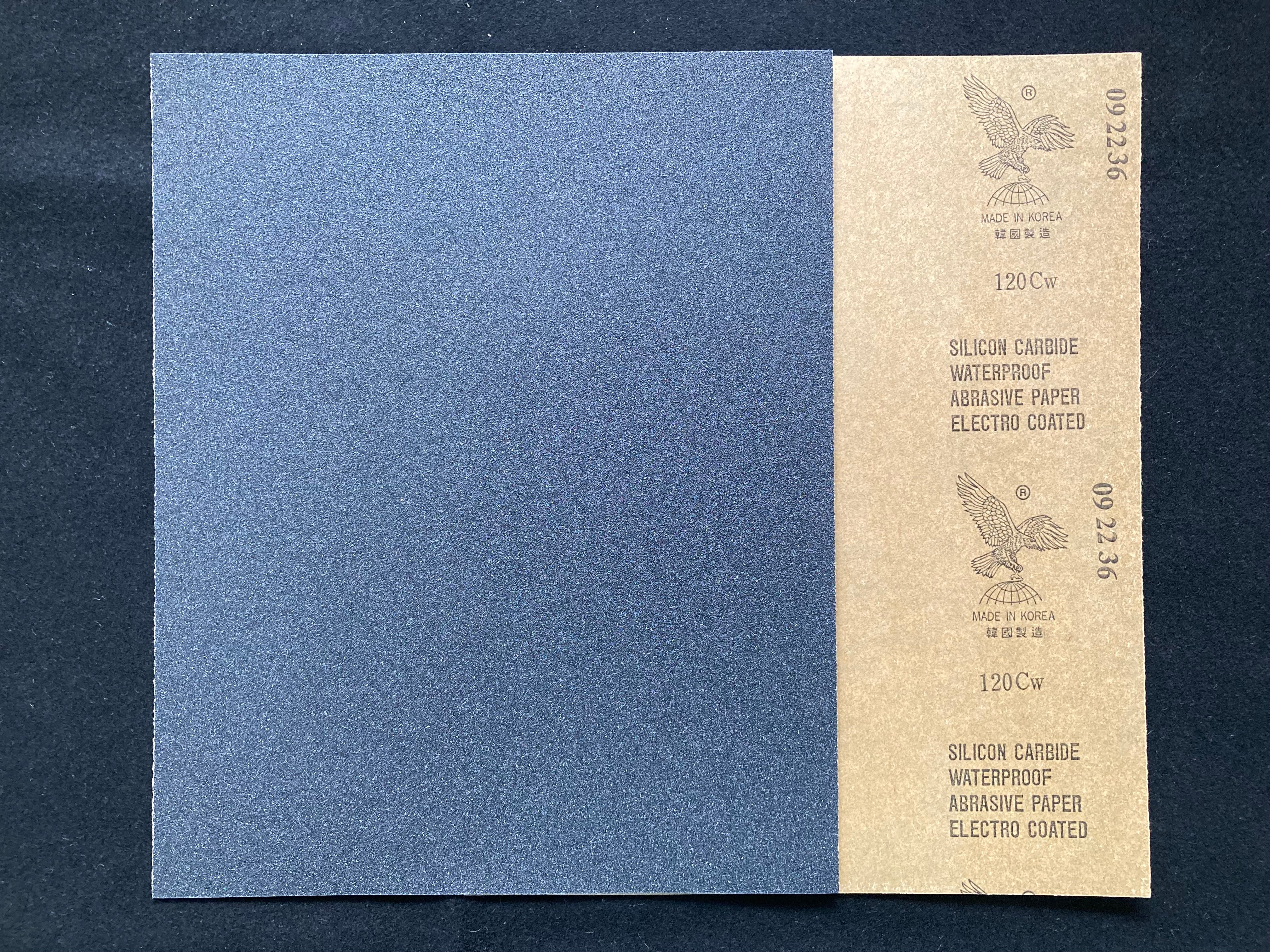 Silicon Carbide Waterproof Abrasive Paper #120 [碳化矽打磨水砂紙]