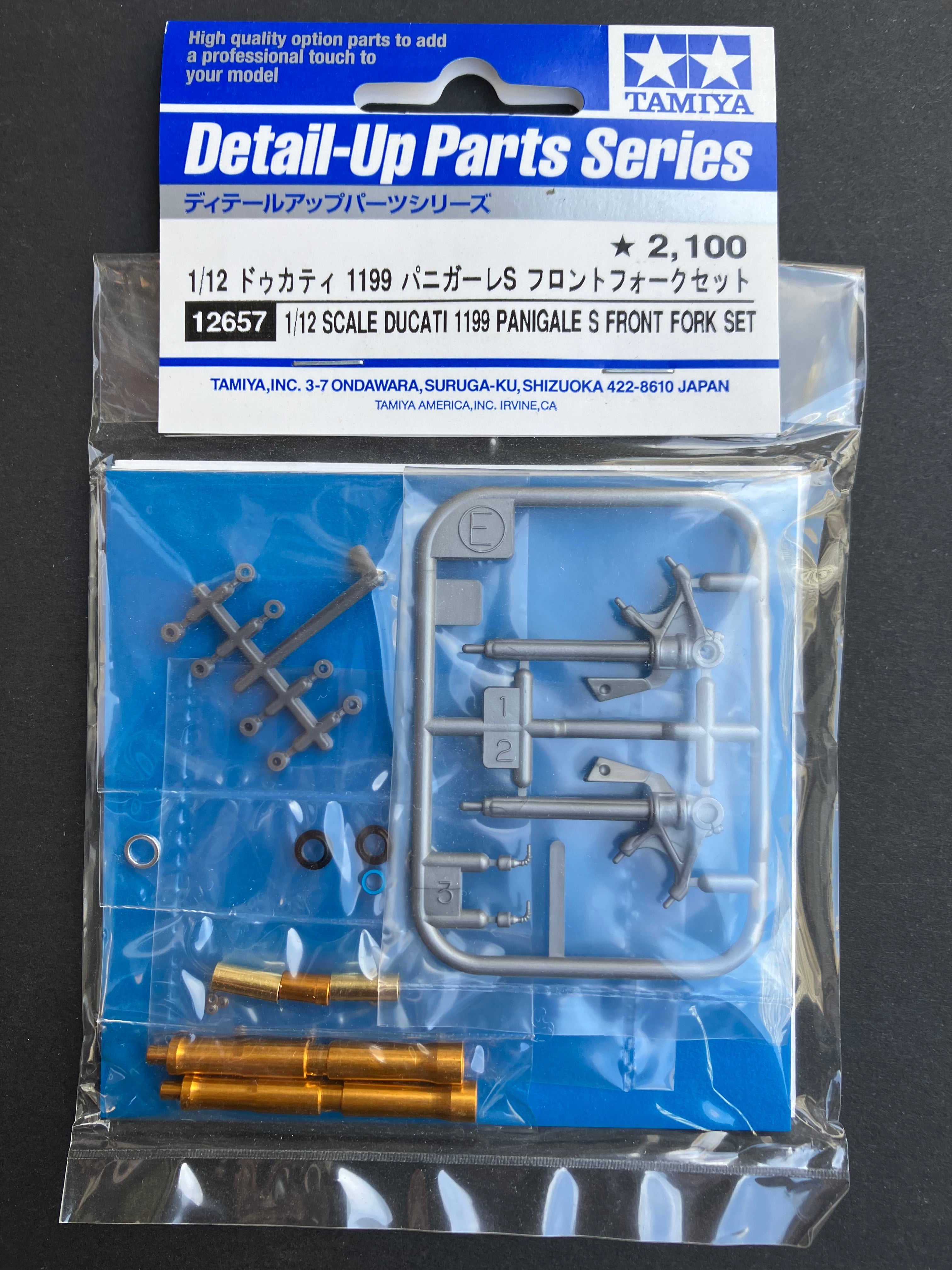 No. 57 1/12 Scale Ducati 1199 Panigale S Front Fork Set