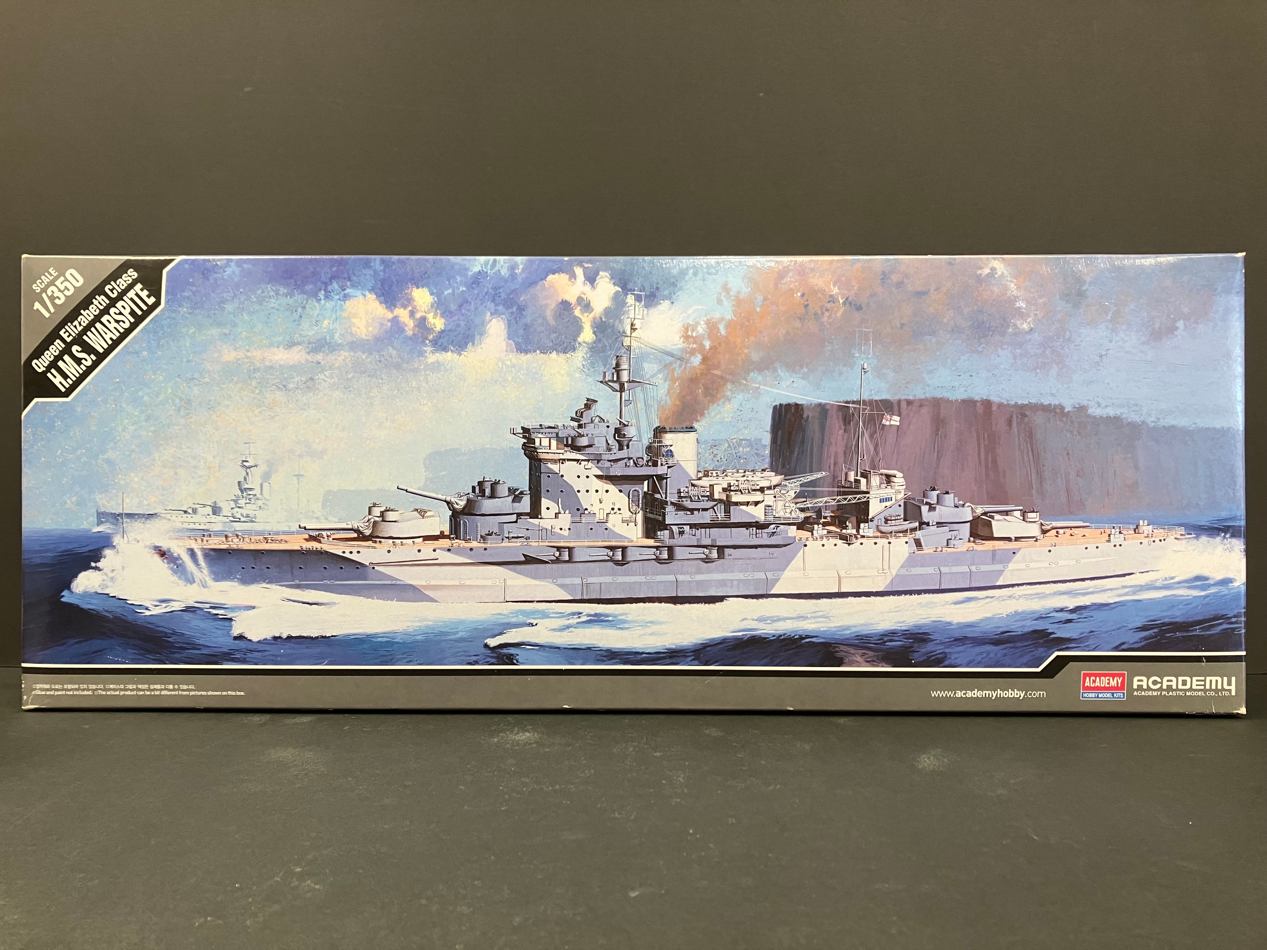 Battleship Series No. 14105 1/350 Scale Queen Elizabeth Class "H.M.S. Warspite" ~ Year 1943 Version