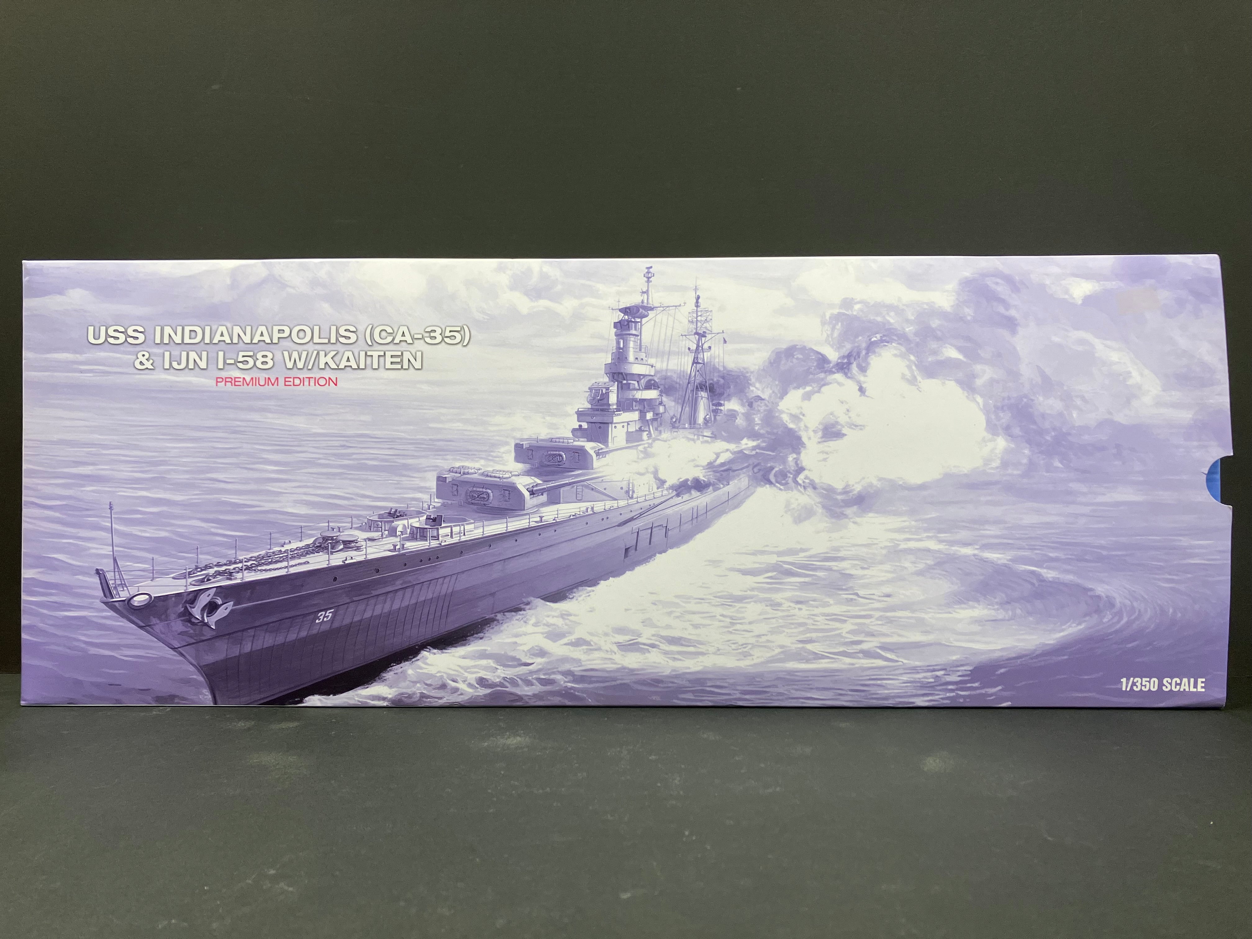 Battleship Series No. 14113 1/350 Scale USS Indianapolis (CA-35) & IJN I-58 w/Kaiten (伊号第五十八潜水艦 - 人間魚雷回天) - Premium Edition (Limited Edition)