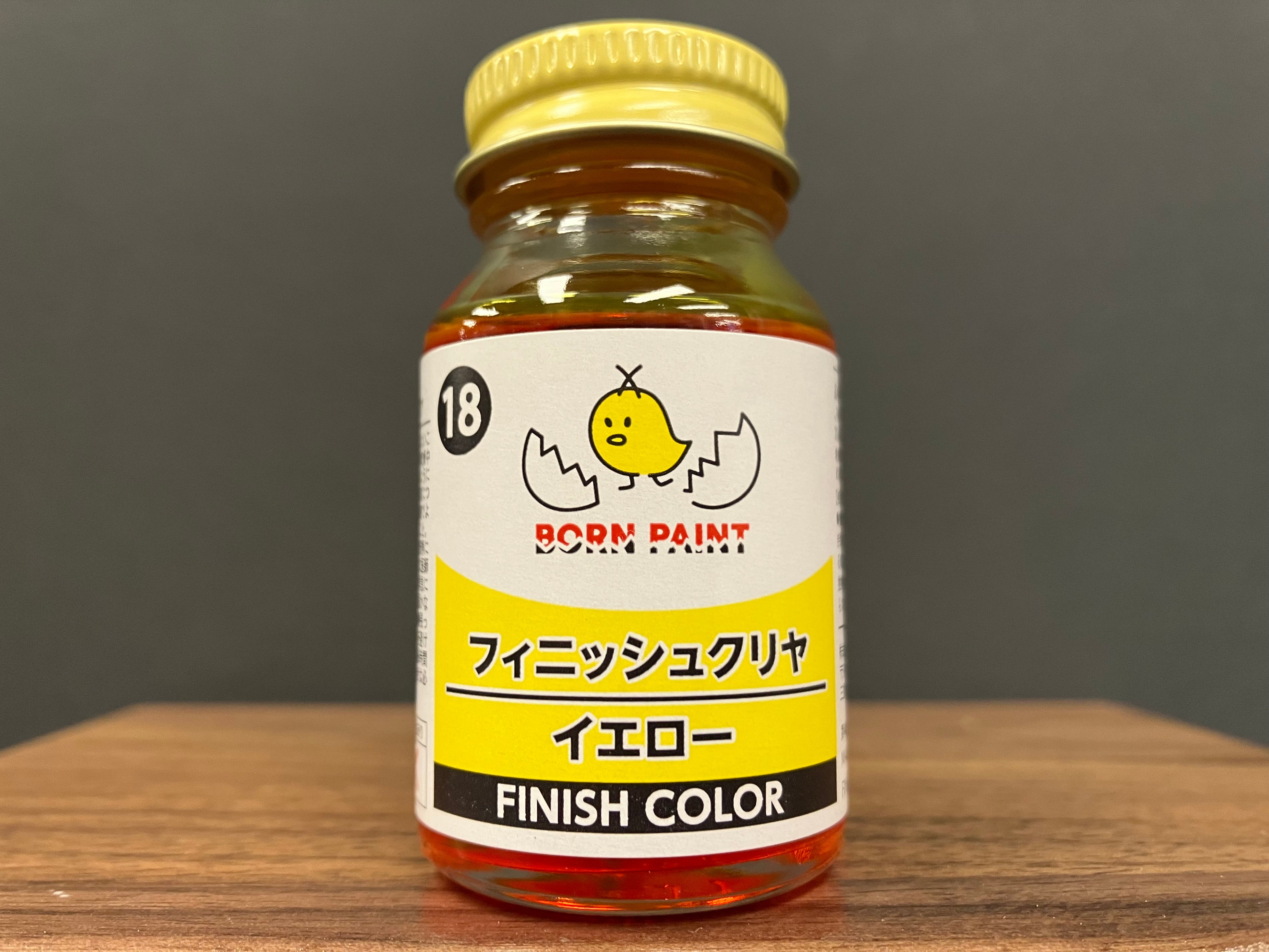 No. 18 Finish Color Clear Yellow [低侵蝕 - 亮光澤透明黃] (フィニッシュクリヤ イエロー) 30 ml