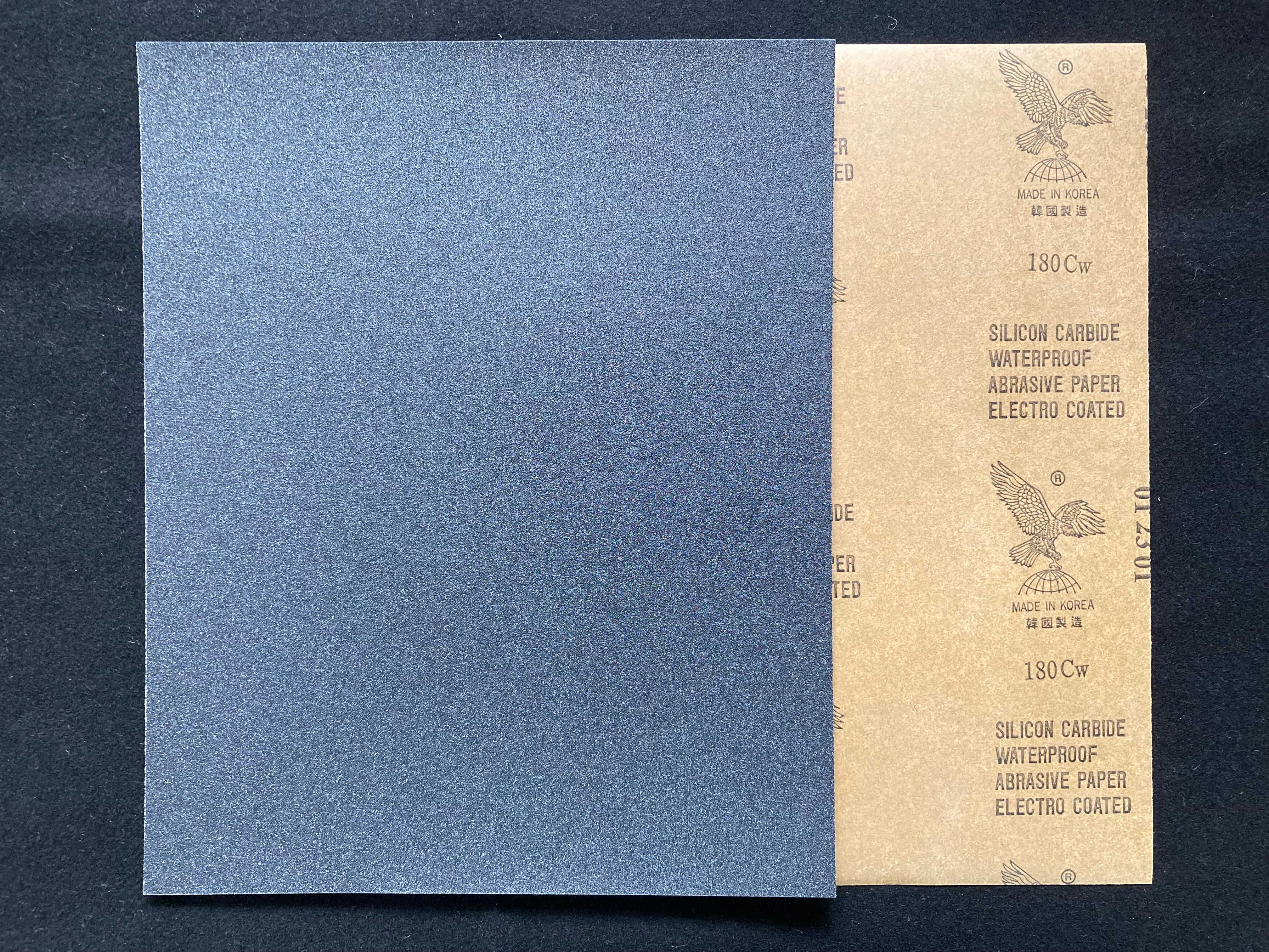 Silicon Carbide Waterproof Abrasive Paper #180 [碳化矽打磨水砂紙]