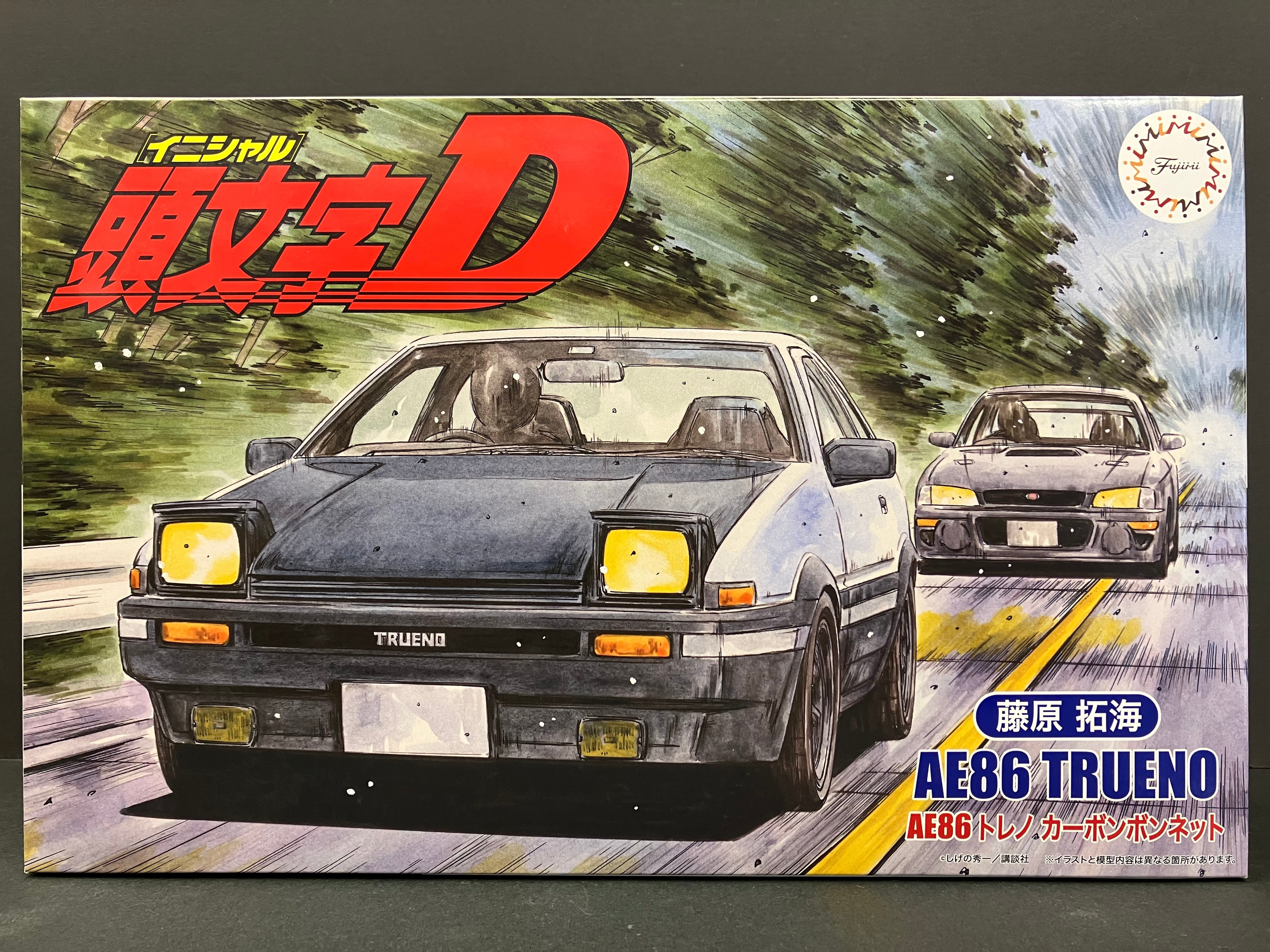 Initial D No. 19 Toyota Corolla Sprinter Trueno GT-Apex AE86 Carbon Bonnet Project D Version ~ Takumi Fujiwara [藤原拓海 - Project D]