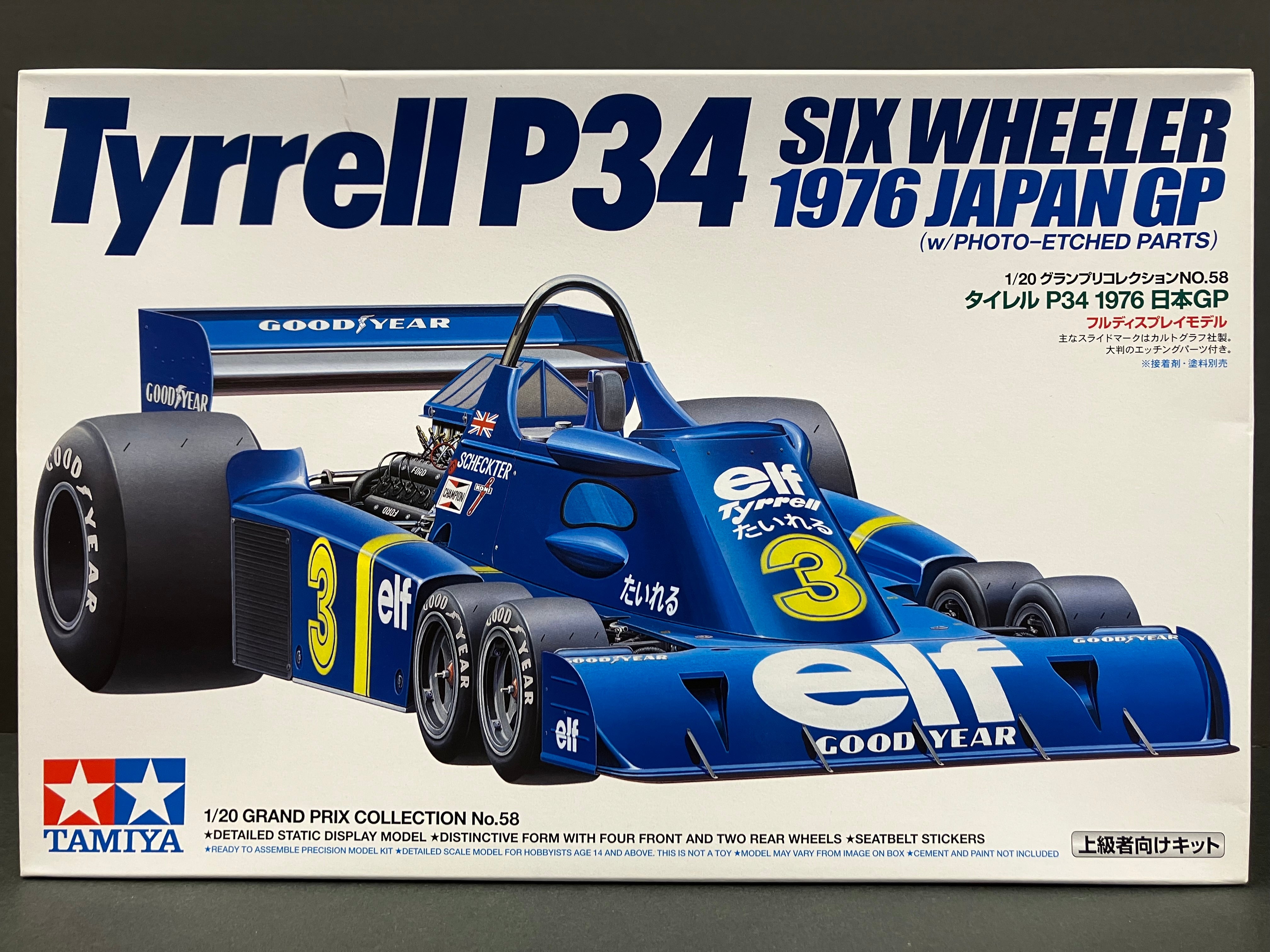 No. 058 Tyrrell P34 Six Wheeler ~ Year 1976 Japan GP Version [Jody Scheckter & Patrick Depailler]