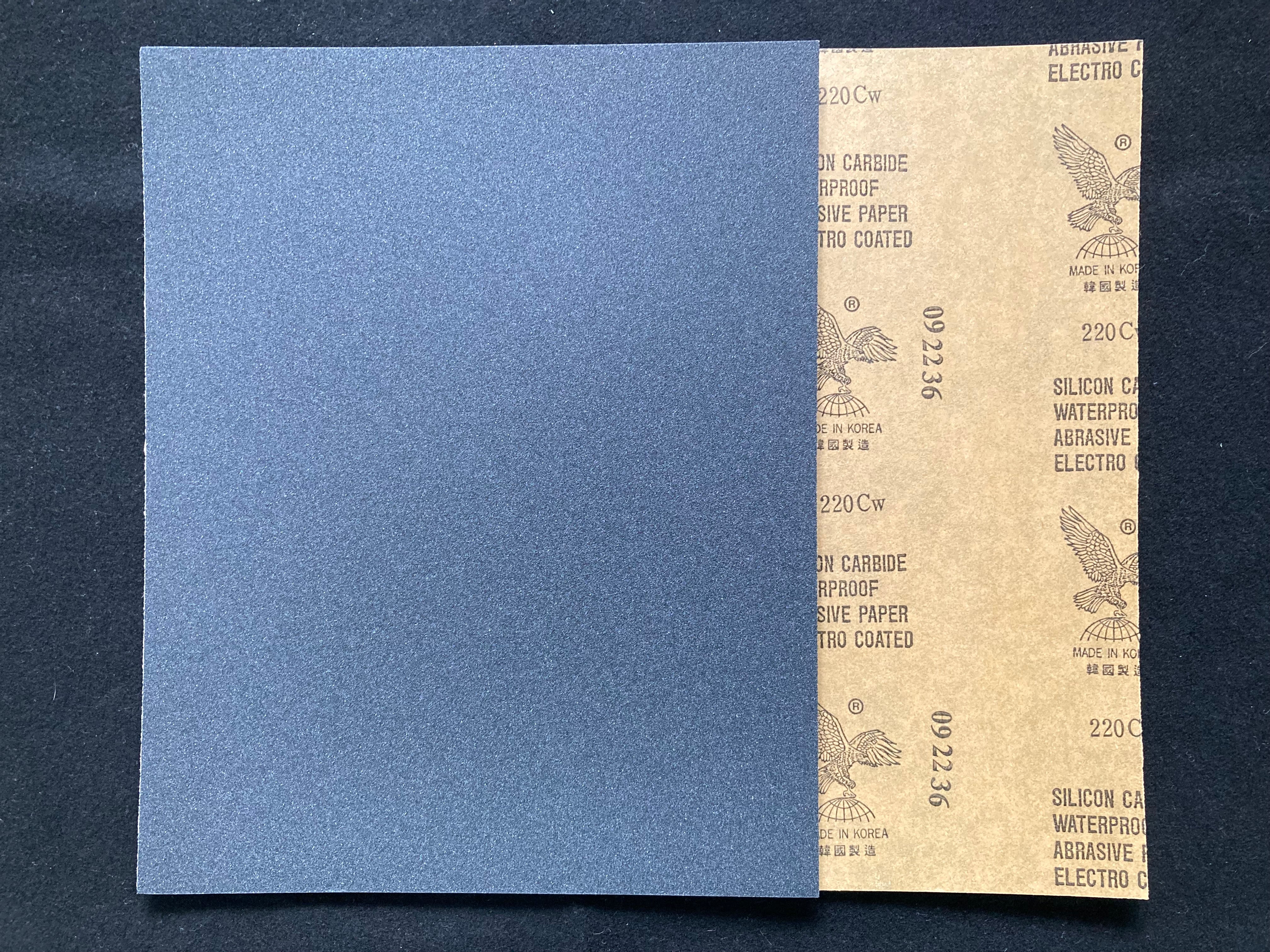 Silicon Carbide Waterproof Abrasive Paper #220 [碳化矽打磨水砂紙]