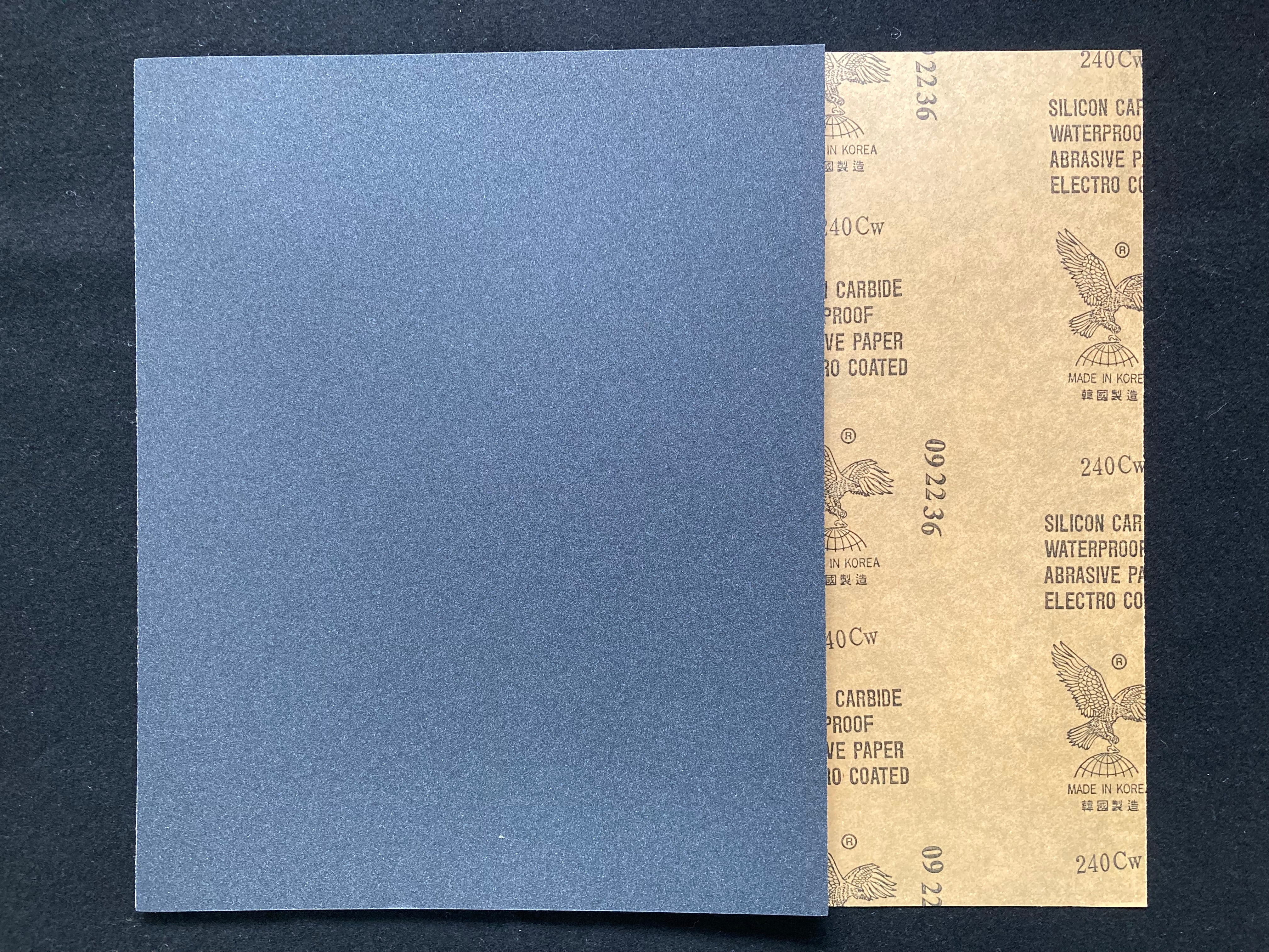 Silicon Carbide Waterproof Abrasive Paper #240 [碳化矽打磨水砂紙]