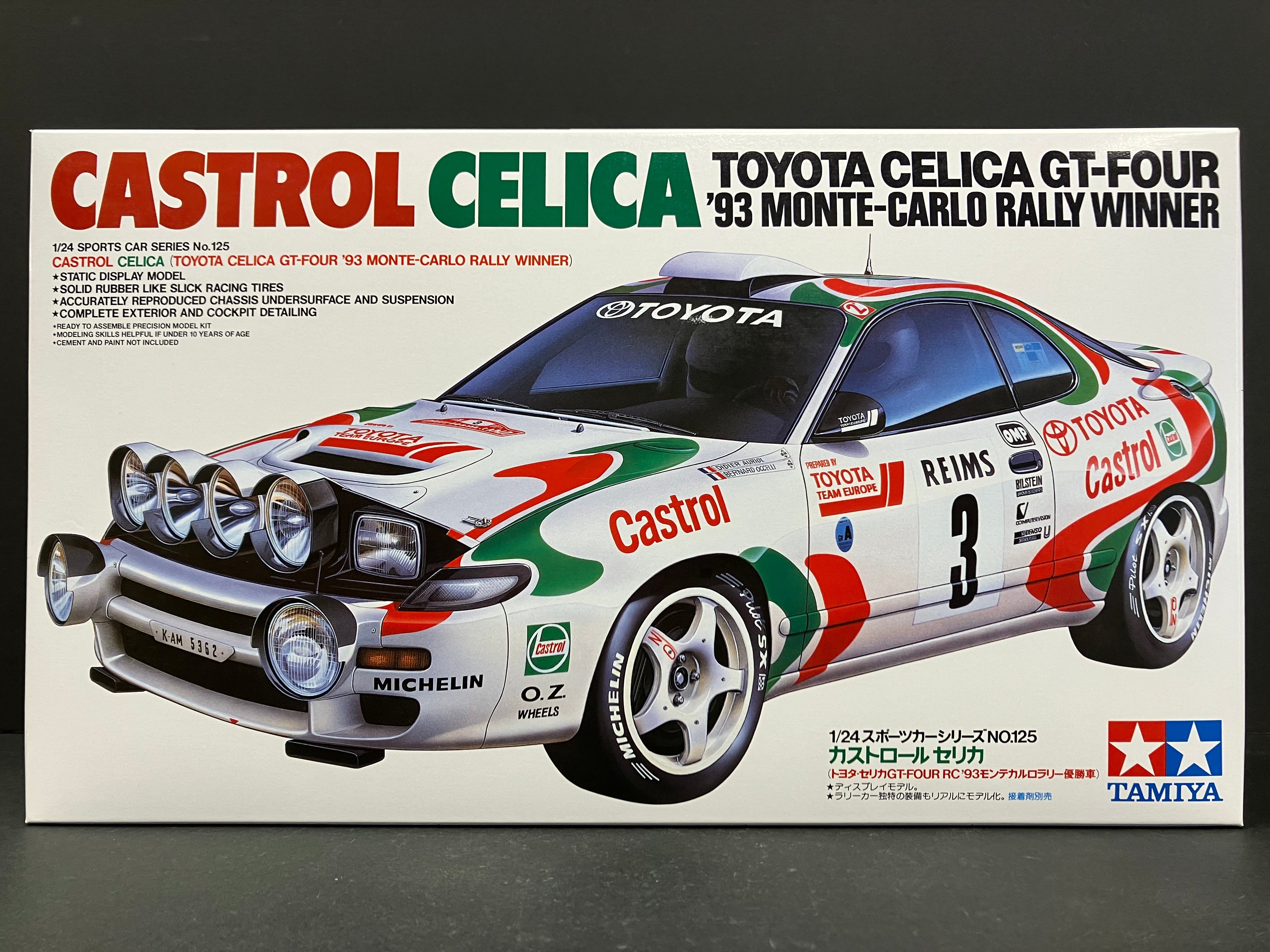 No. 125 TTE Castrol Toyota Celica GT-Four RC ST185 ~ Year 1993 WRC Monte-Carlo Rally Winner Version [Auriol Didier & Occelli Bernard]