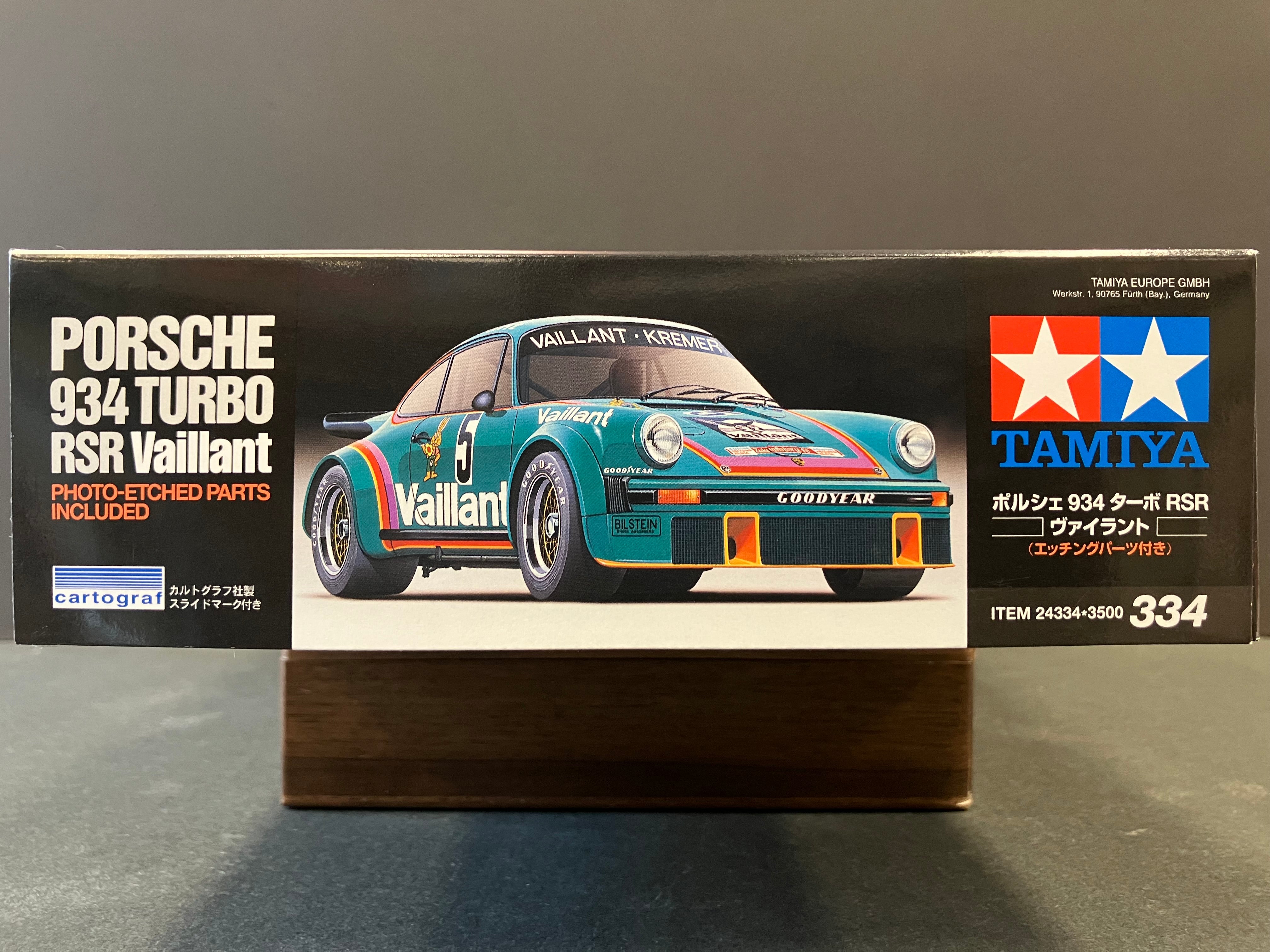 No. 334 Porsche 934 Turbo RSR Vaillant Kremer Racing (Photo-etched parts included) ~ Year 1976 DRM German Racing Championship Entrant Version