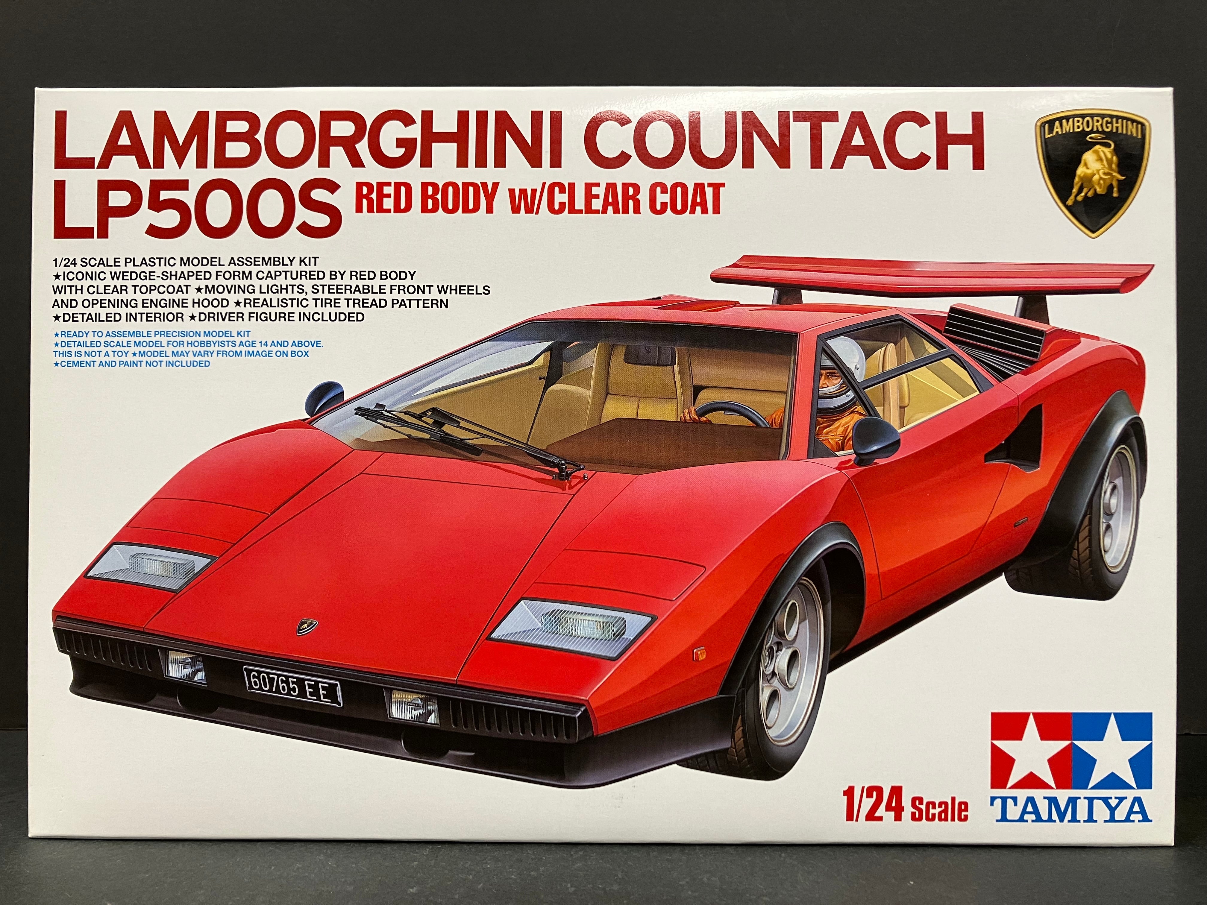 No. 419 Lamborghini Countach LP500 S ~ Red Body with Clear Coat