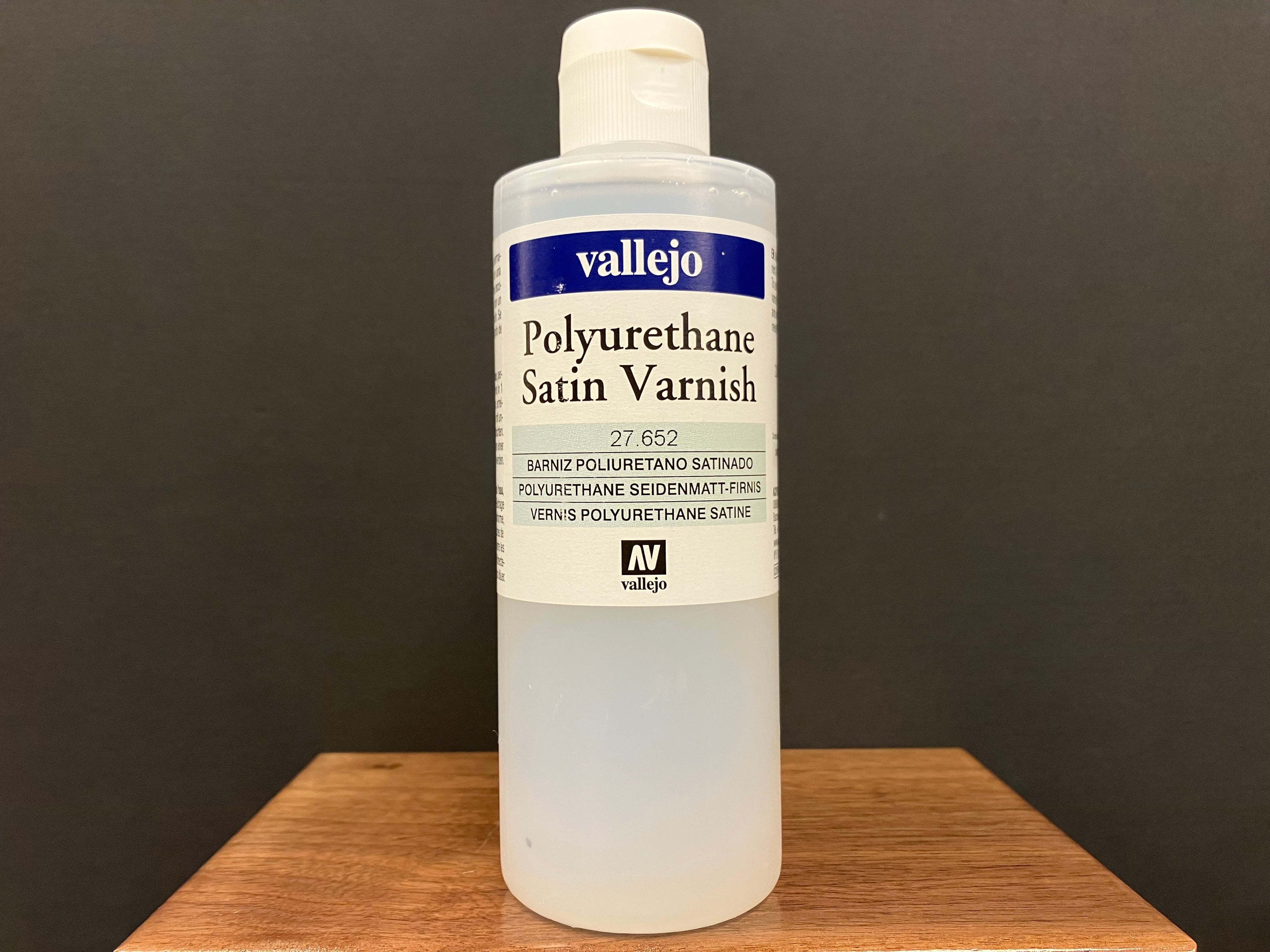 Auxiliary Products: Satin Polyurethane Varnish [水性聚氨酯透明保護漆 ~ 防刮/抗UV - 半光澤透明]