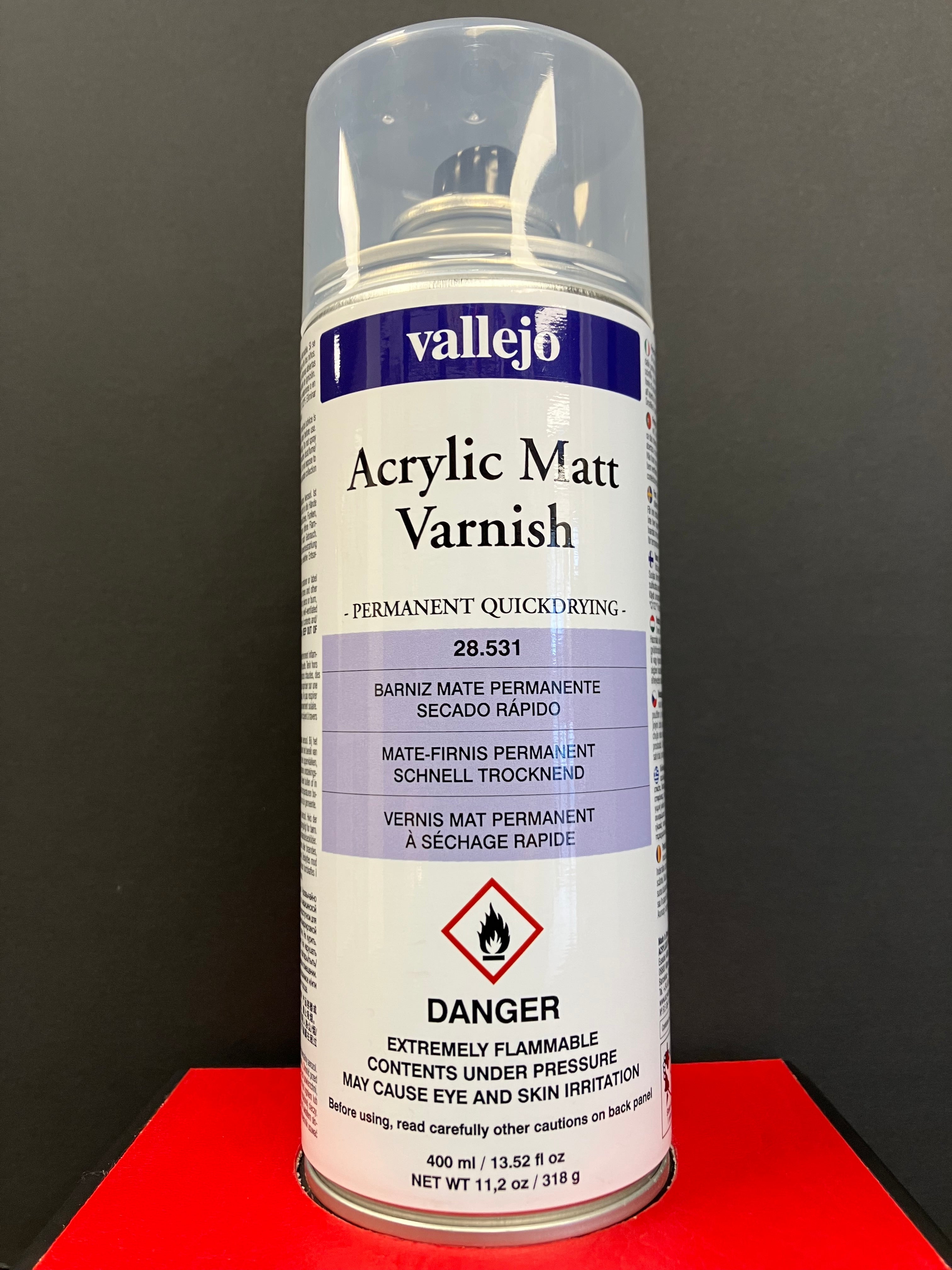 Varnishes: Matt Varnish [消光啞保護漆 - 噴罐]