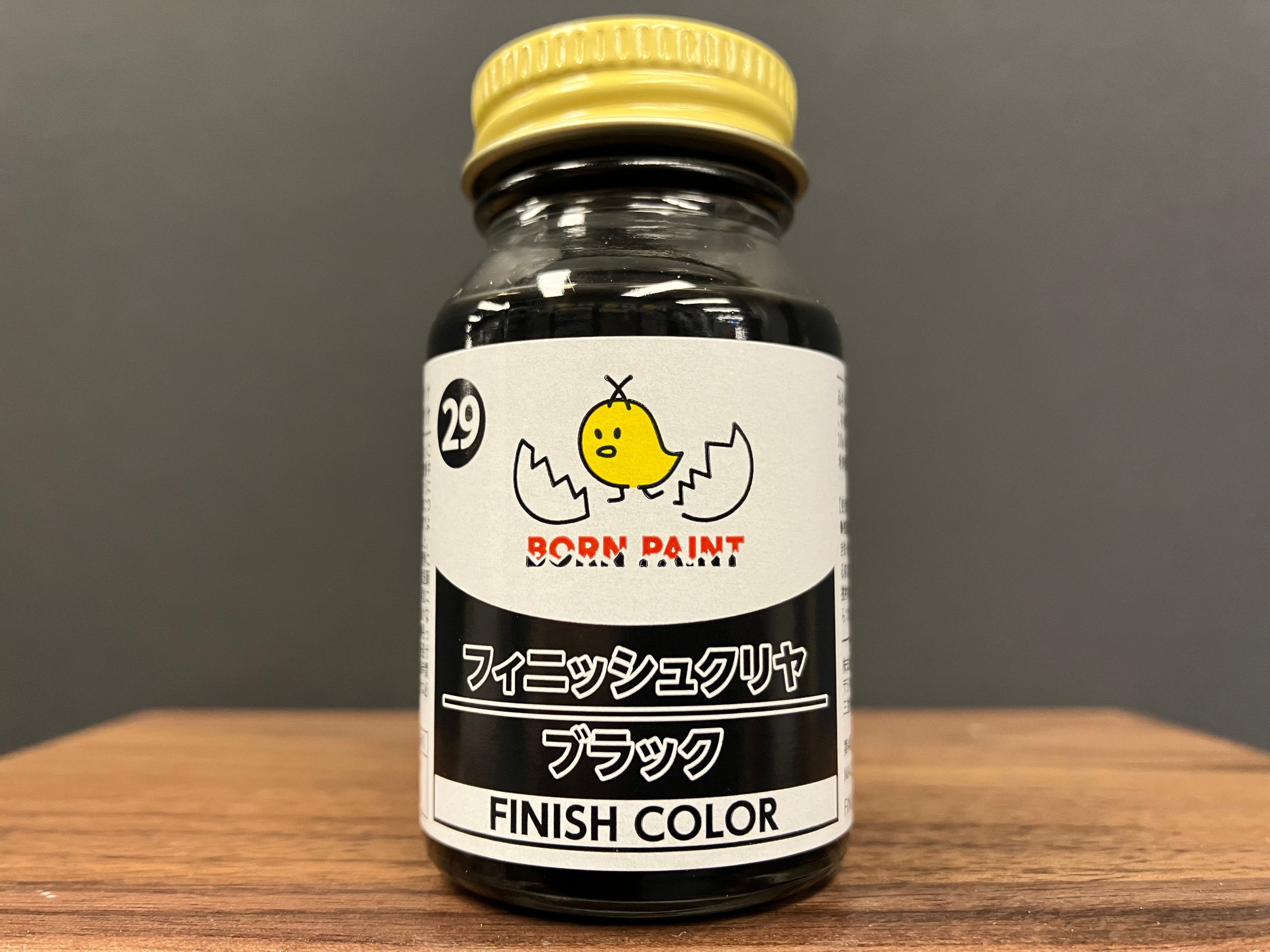 No. 29 Finish Clear Black [低侵蝕 - 亮光澤透明黑] (フィニッシュクリヤ ブラック) 30 ml