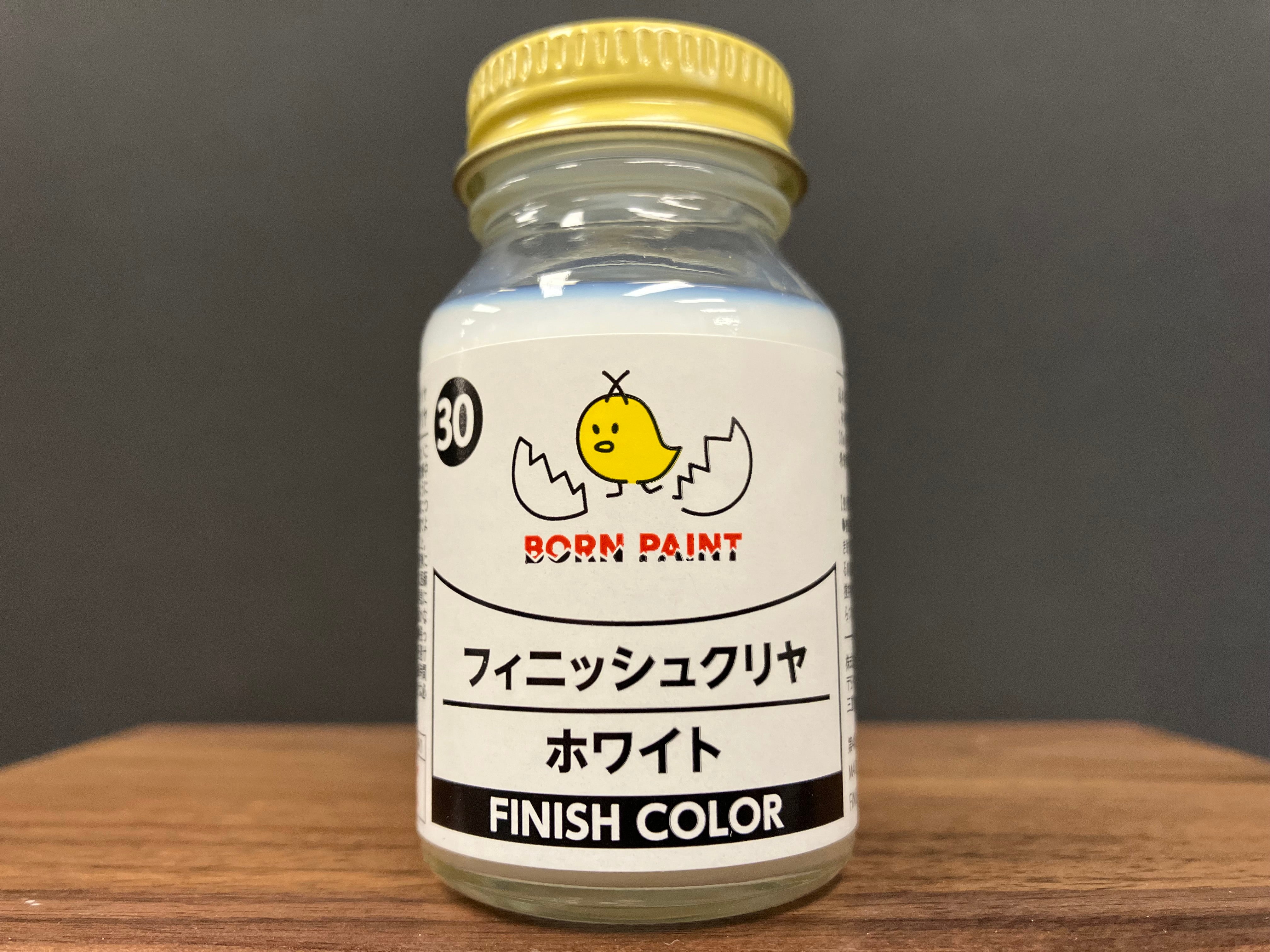 No. 30 Finish Clear White [低侵蝕 - 亮光澤透明白] (フィニッシュクリヤ ホワイト) 30 ml