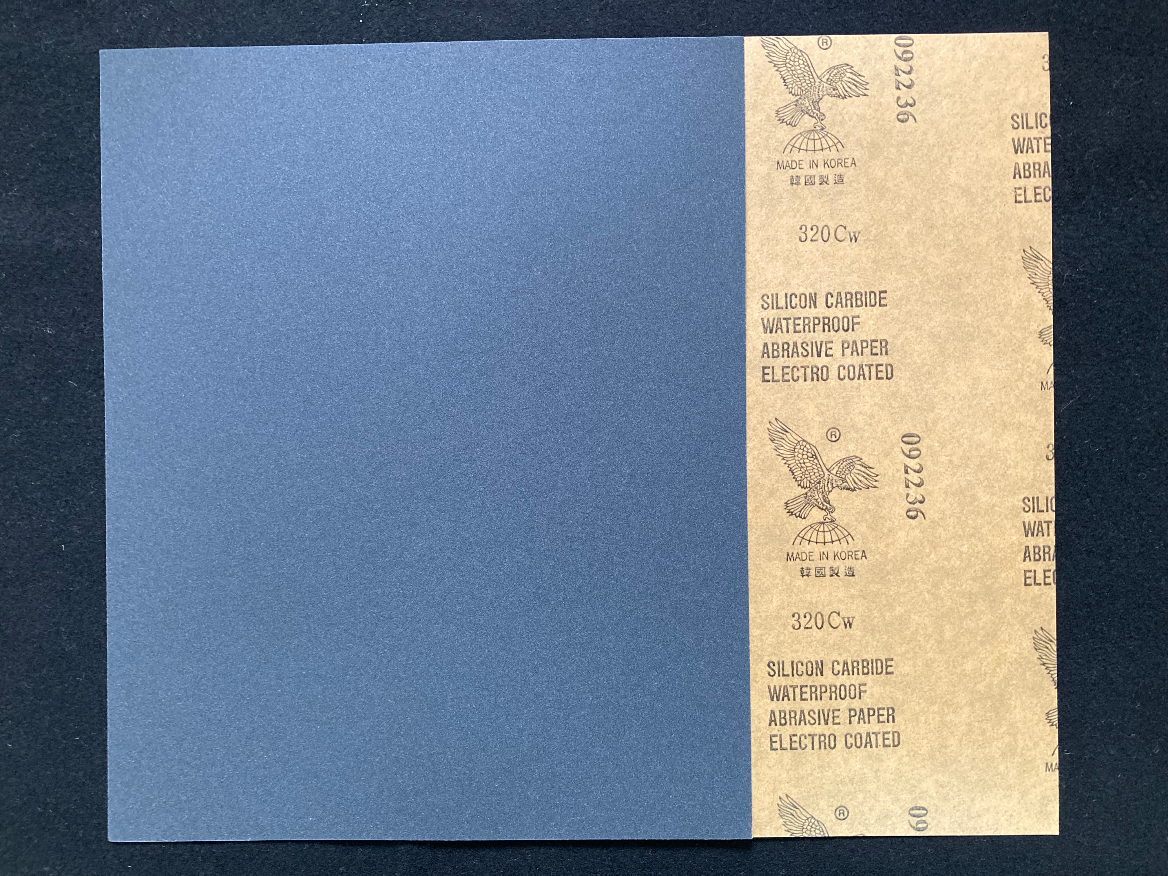 Silicon Carbide Waterproof Abrasive Paper #320 [碳化矽打磨水砂紙]