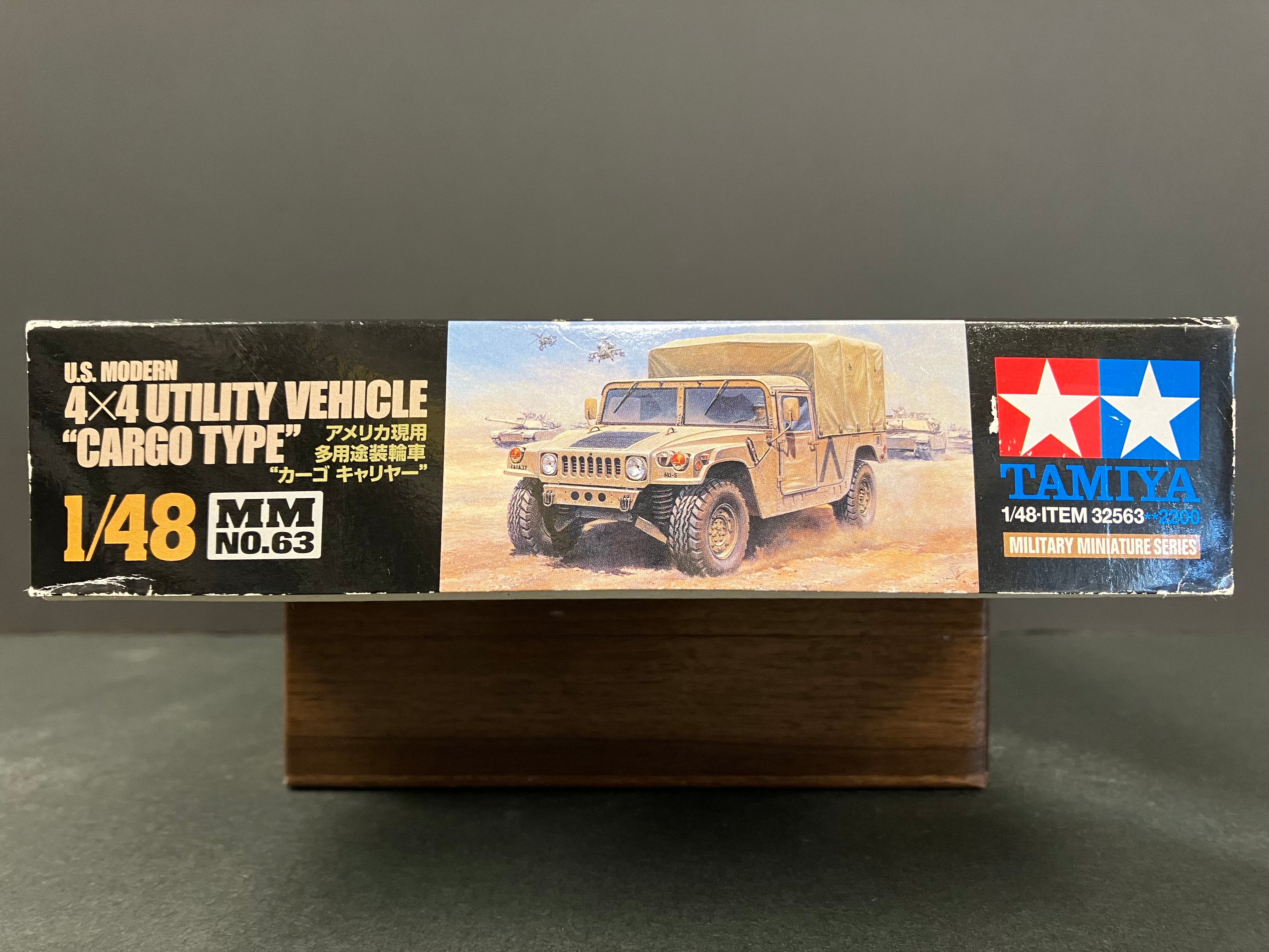 1/48 Scale Military Miniature Series: No. 63 U.S. Modern 4 x 4 Utility Vehicle “Cargo Type”