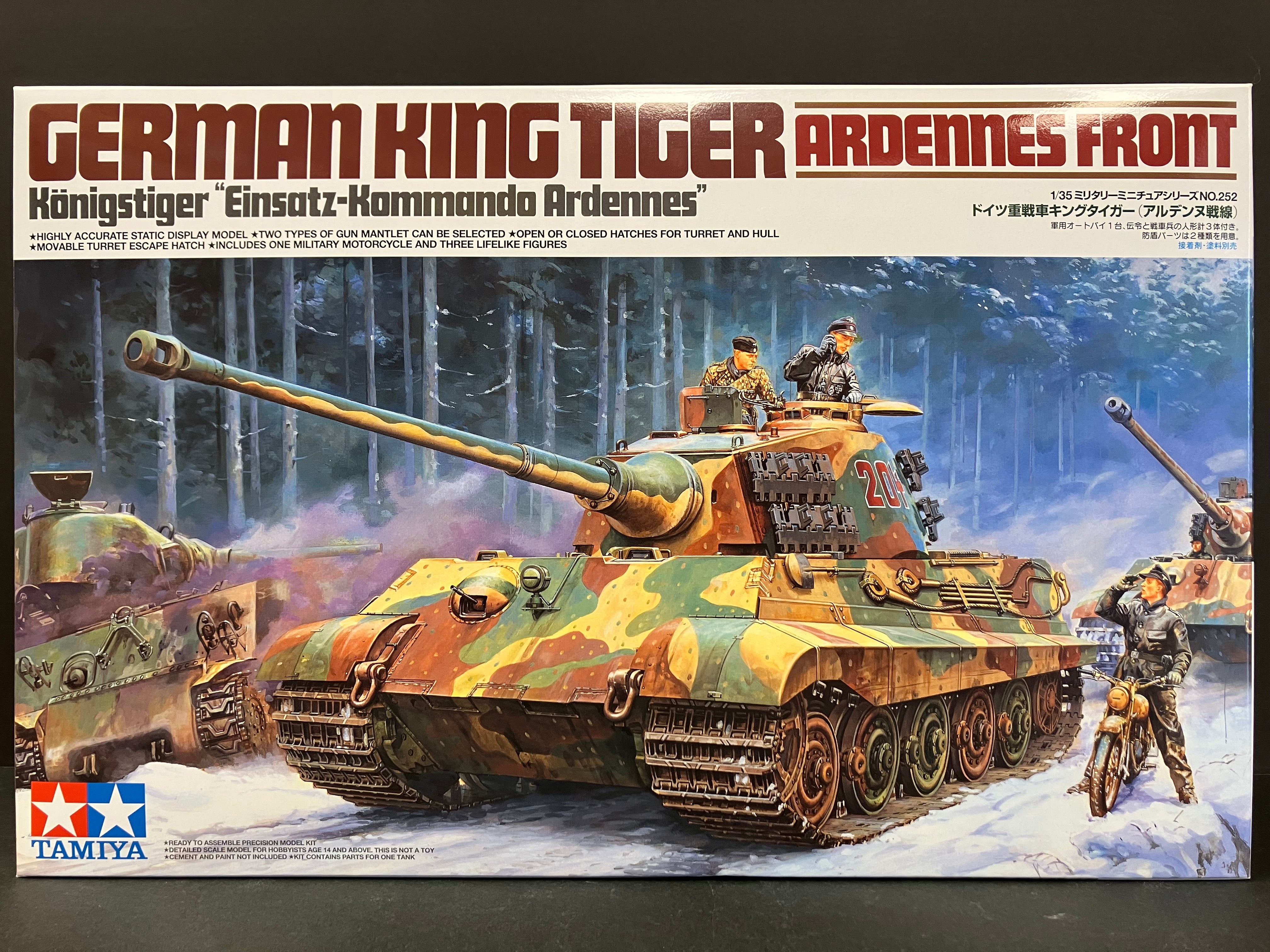 1/35 Scale Military Miniature Series: No. 252 German King Tiger Ardennes Front (Königstiger "Einsatz-Kommando Ardennes") [虎王坦克 - 突出部之役/亞爾丁戰役版本]