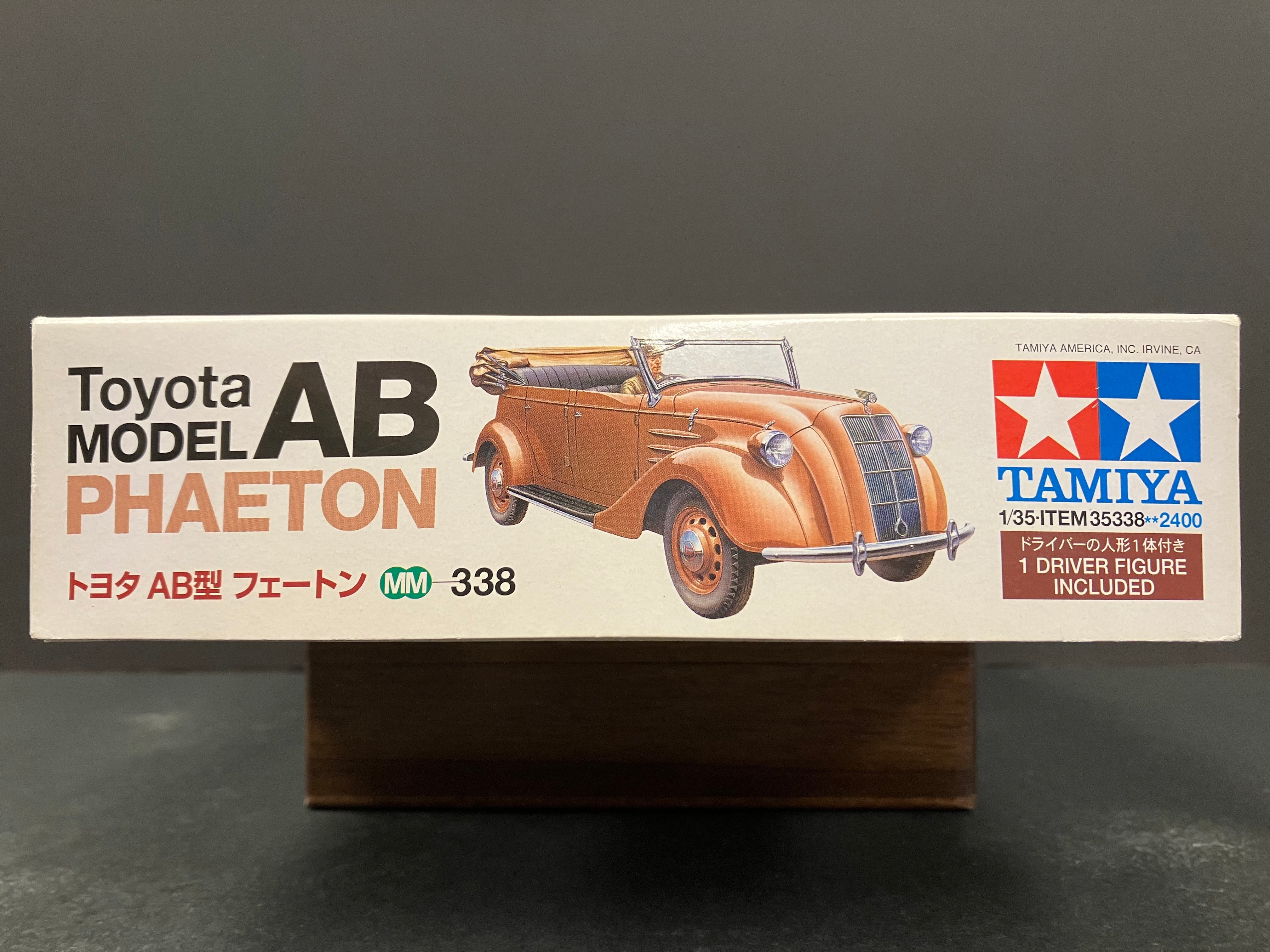 1/35 Scale Military Miniature Series: No. 338 Toyota Model AB Phaeton Convertible (Phaeton/Cabriolet) ~ Year 1936 Version