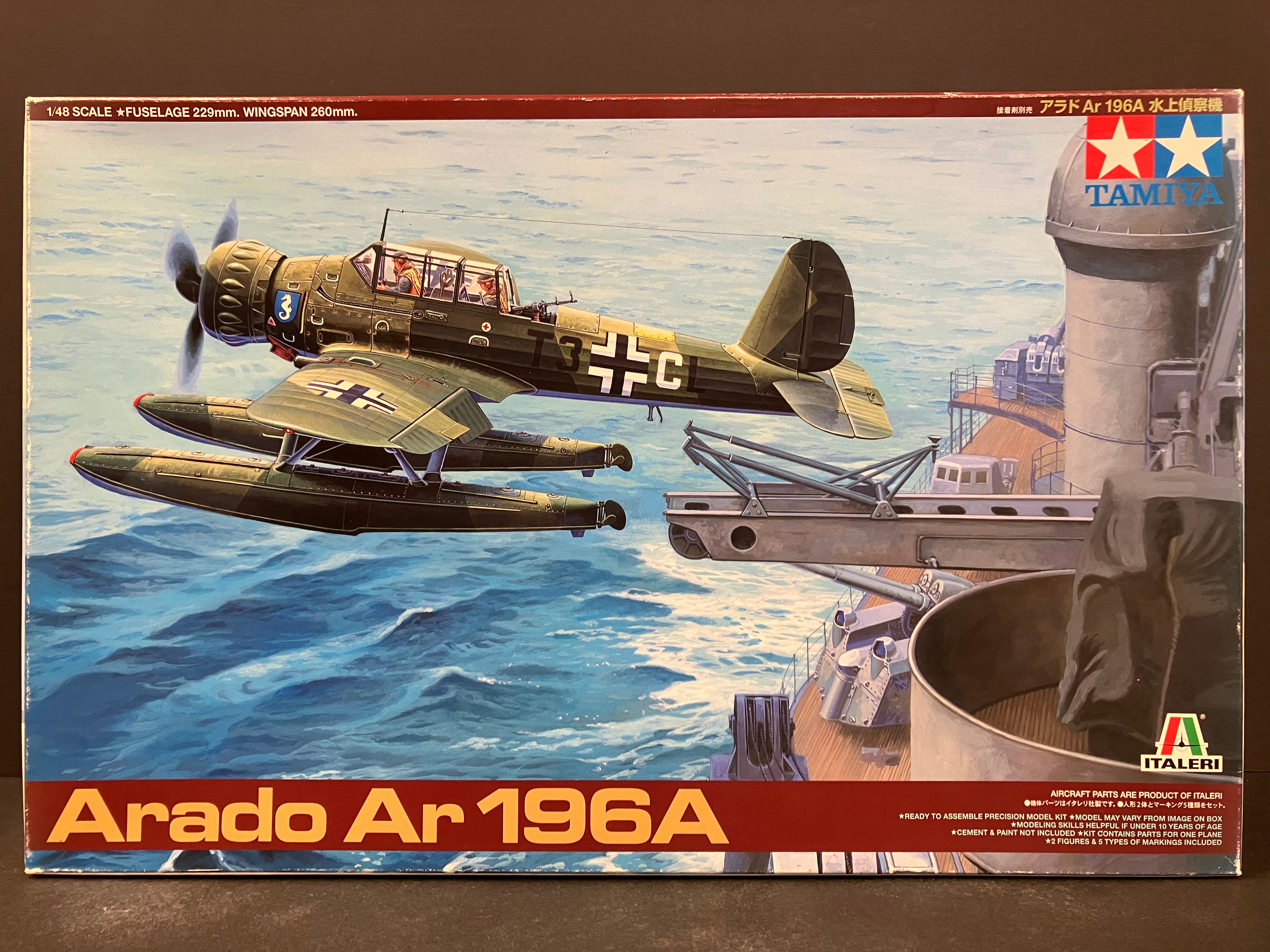1/48 Scale Tamiya x Italeri Series No. 37006 Arado Ar 196A [アラド Ar 196A 水上偵察機]