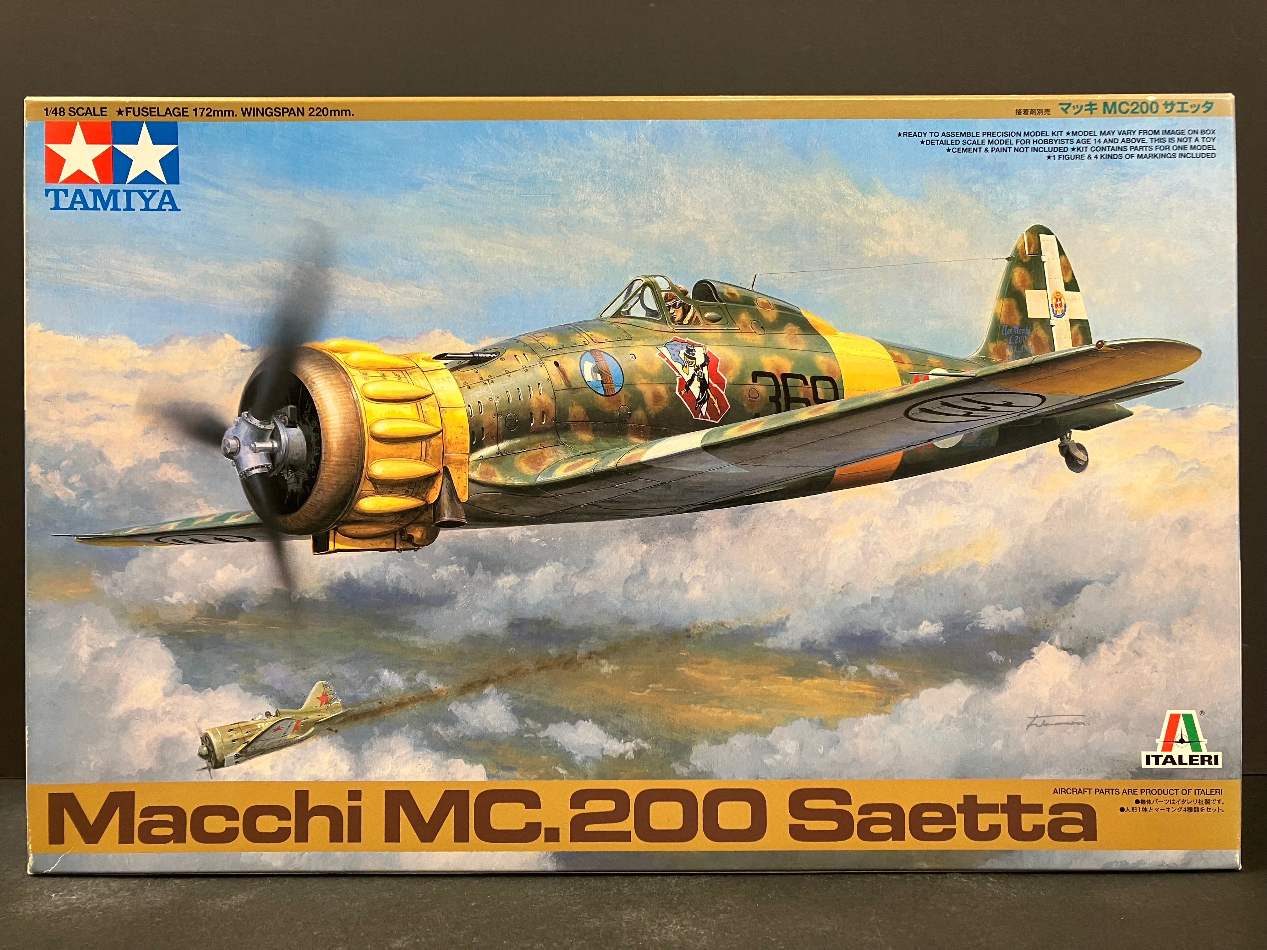 1/48 Scale Tamiya x Italeri Series No. 37007 Macchi MC.200 Saetta [マッキ MC200 サエッタ]