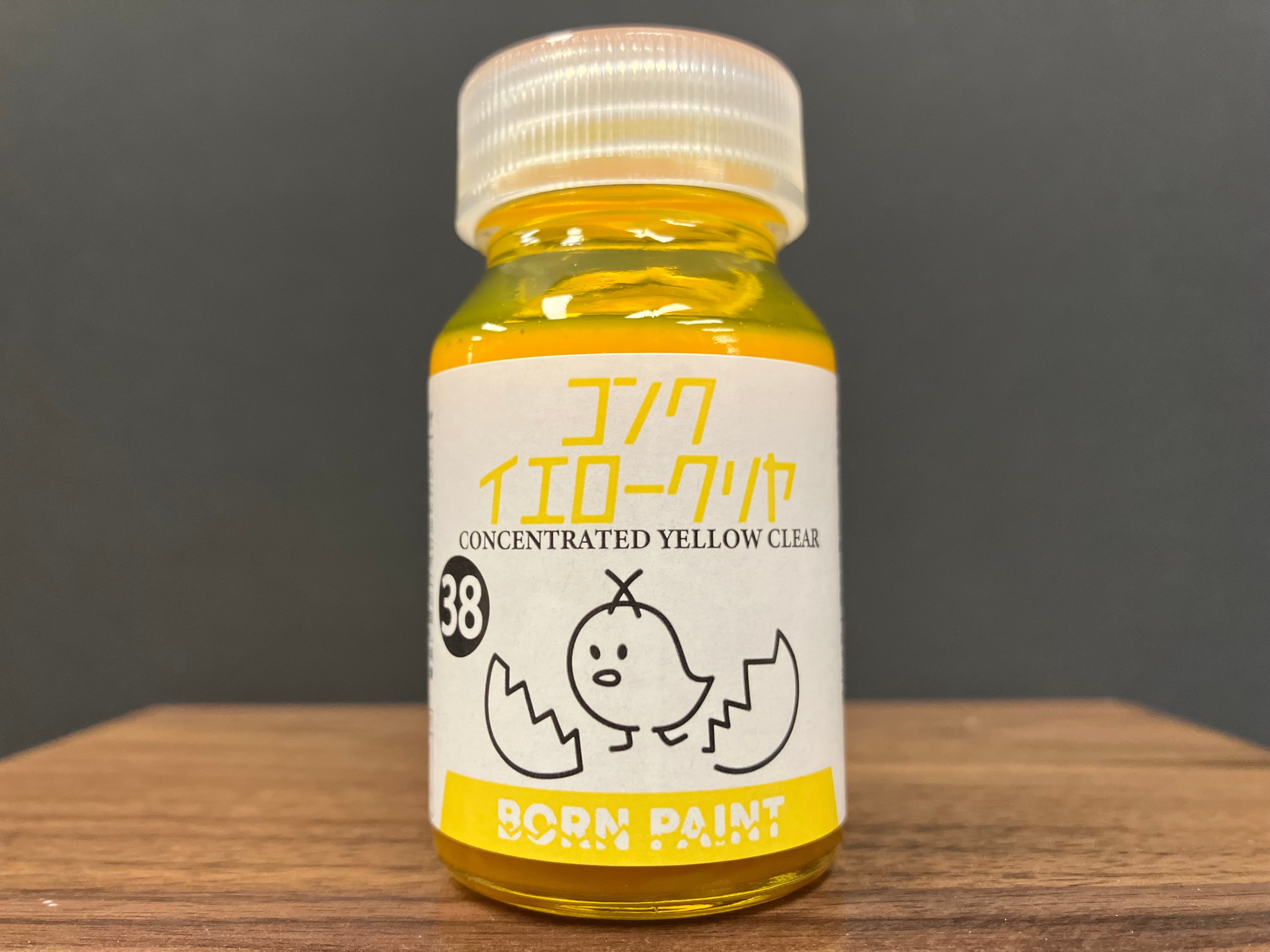 No. 38 Concentrated Yellow Clear [油性塗料 - 濃縮透明黃] (コンクイエロークリヤ) 30 ml