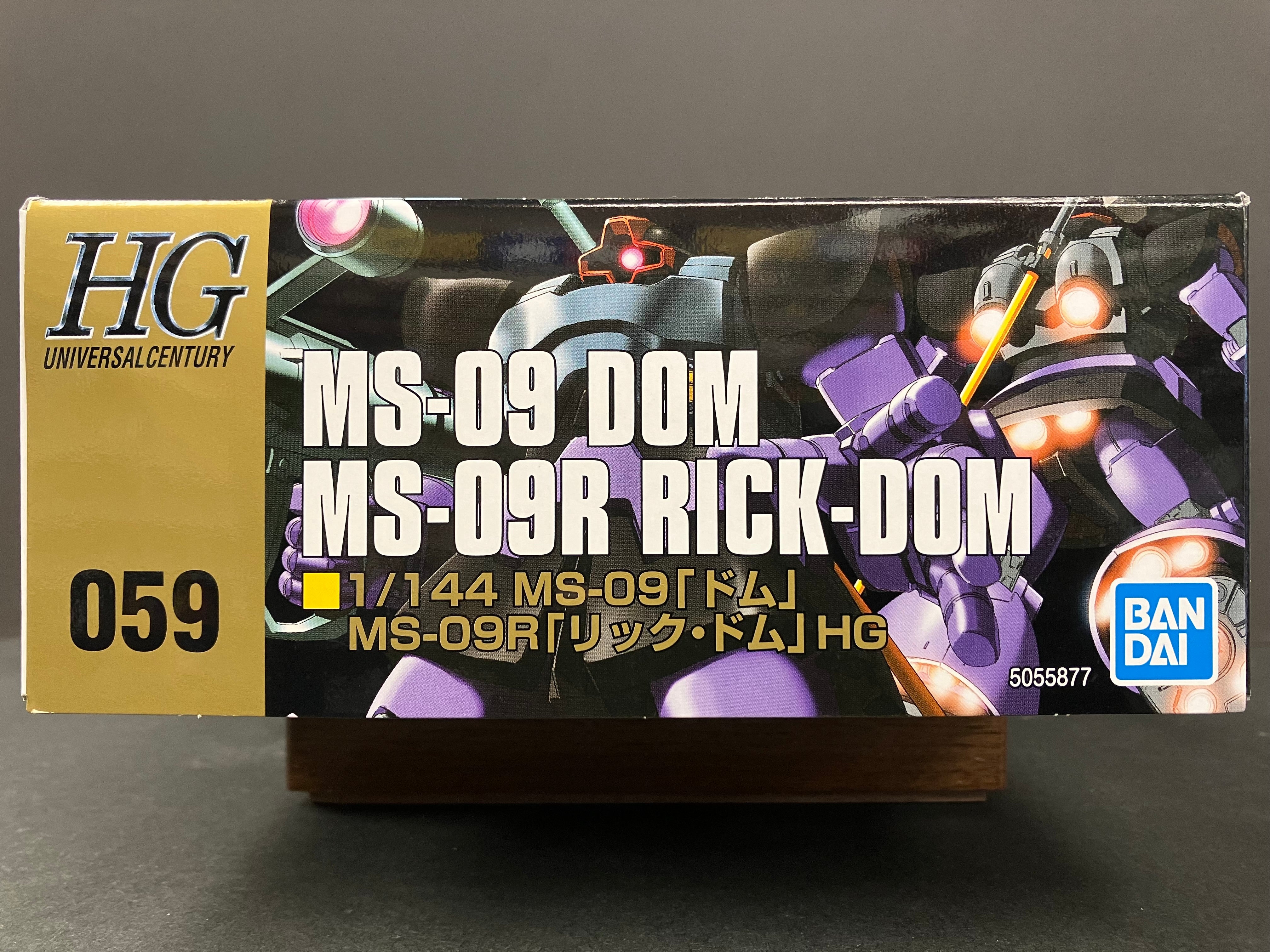 HGUC 1/144 No. 059 MS-09 Dom/MS-09R Rick Dom Principality of Zeon Force Mass Productive Mobile Suit [大魔/力奇·大魔]
