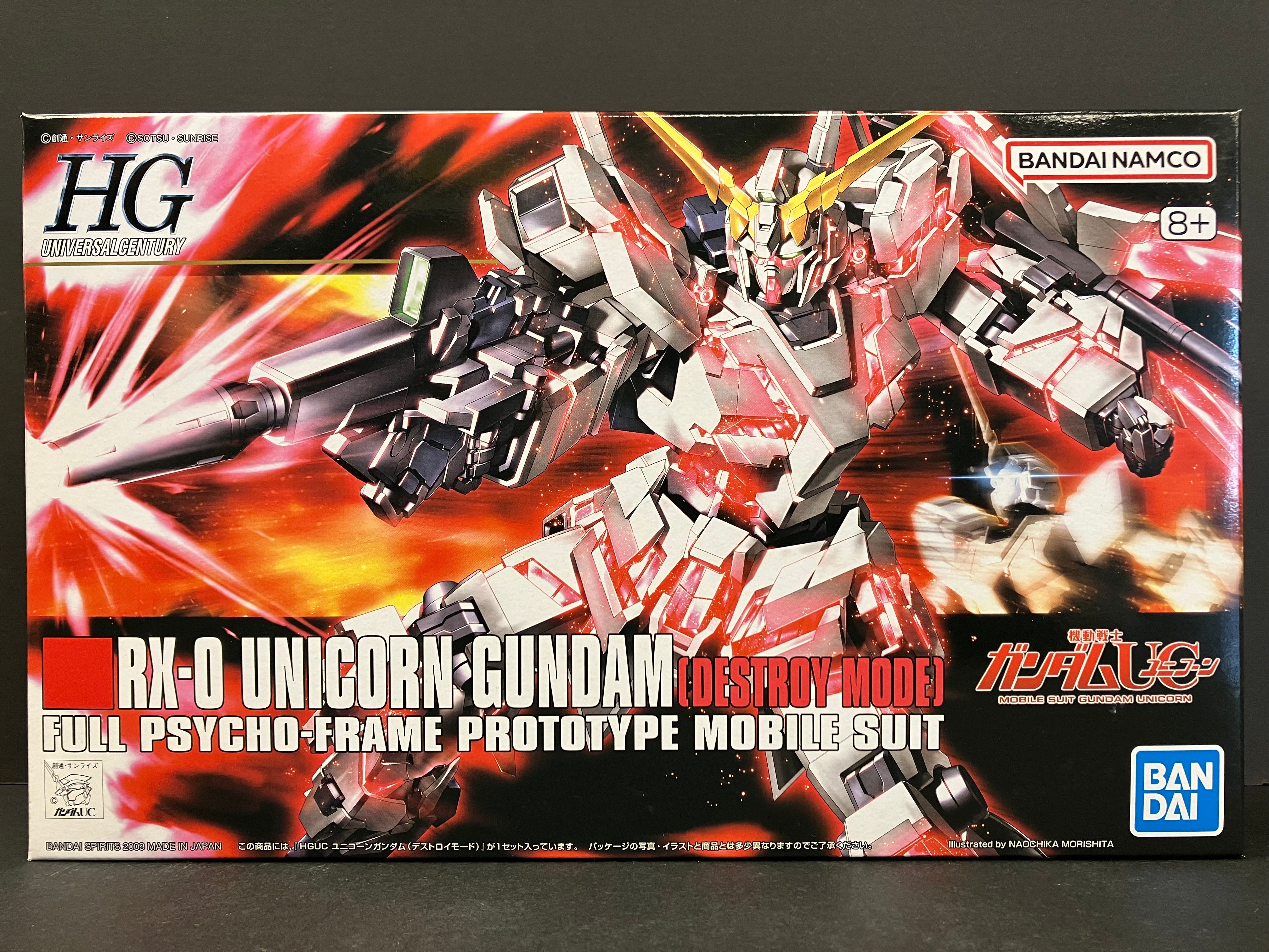 HGUC 1/144 No. 100 RX-0 Unicorn Gundam (Destroy Mode) Full Psycho-Frame Prototype Mobile Suit [獨角獸高達 (毀滅模式)]