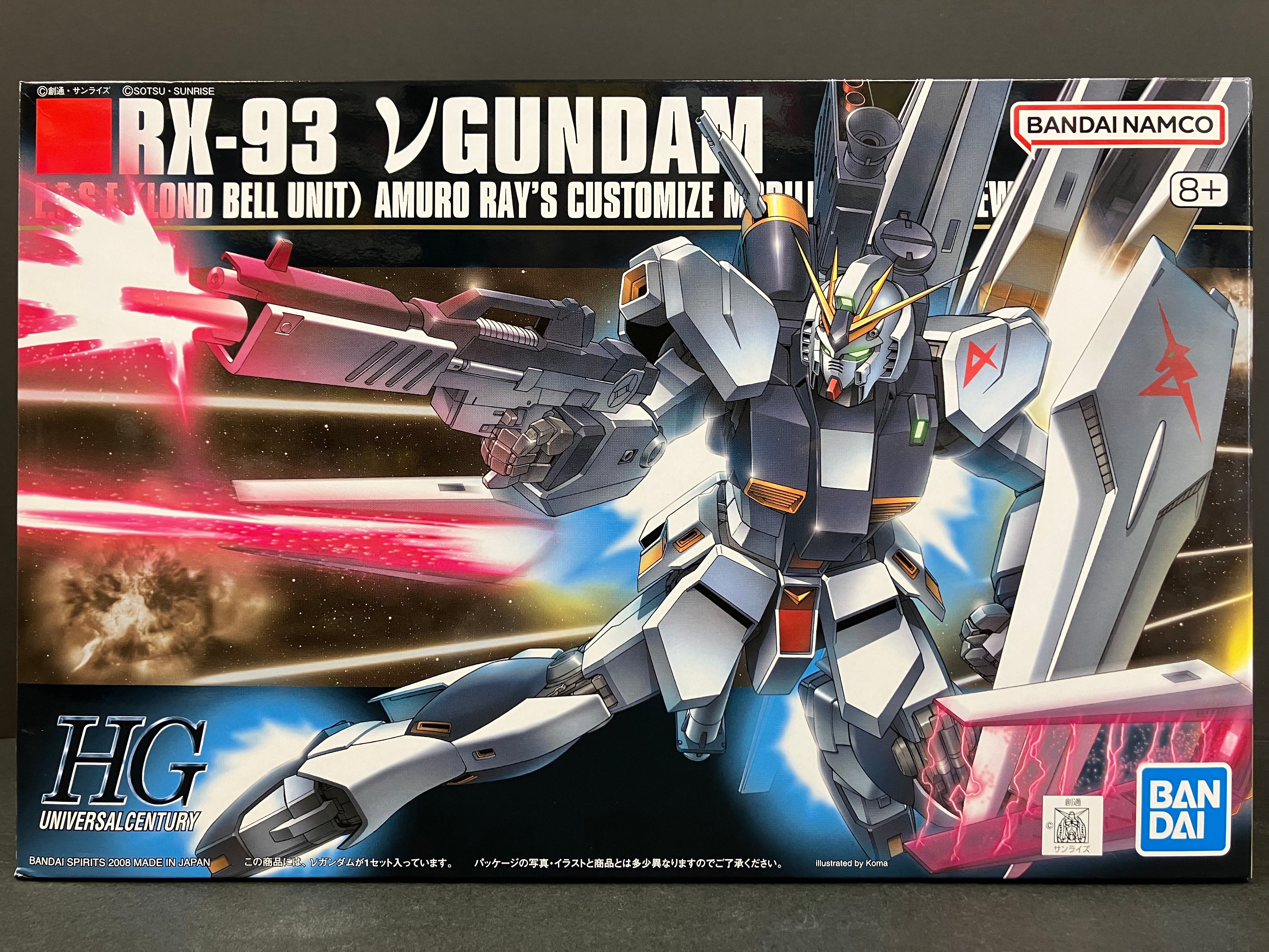 HGUC 1/144 No. 086 RX-93 V (Nu) Gundam E.F.S.F. (Londo Bell Unit) Amuro Ray's Customize Mobile Suit for Newtype [𝜈 高達]