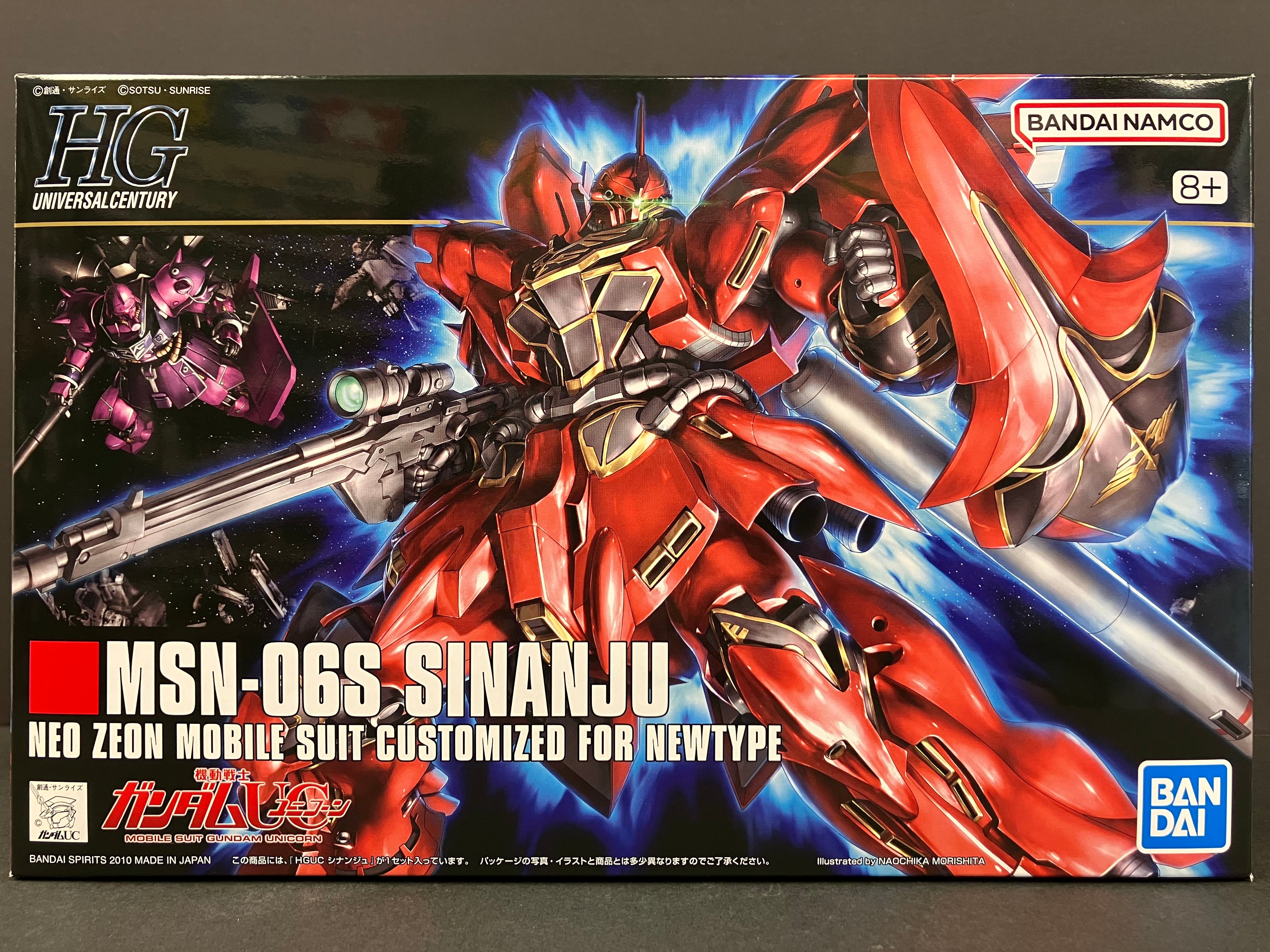 HGUC 1/144 No. 116 MSN-06S Sinanju Neo Zeon Mobile Suit Customized for Newtype [新安州]