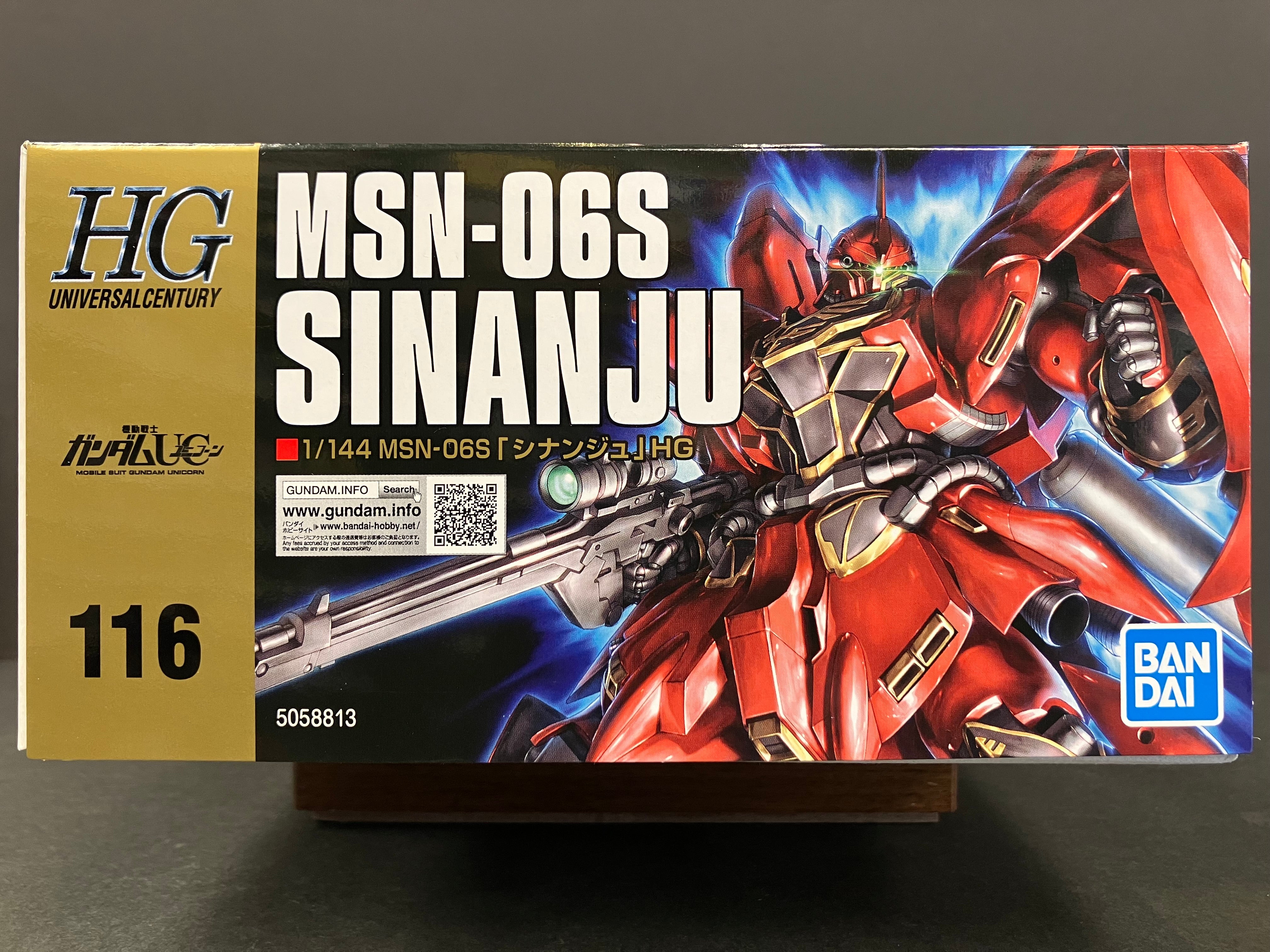 HGUC 1/144 No. 116 MSN-06S Sinanju Neo Zeon Mobile Suit Customized for Newtype [新安州]