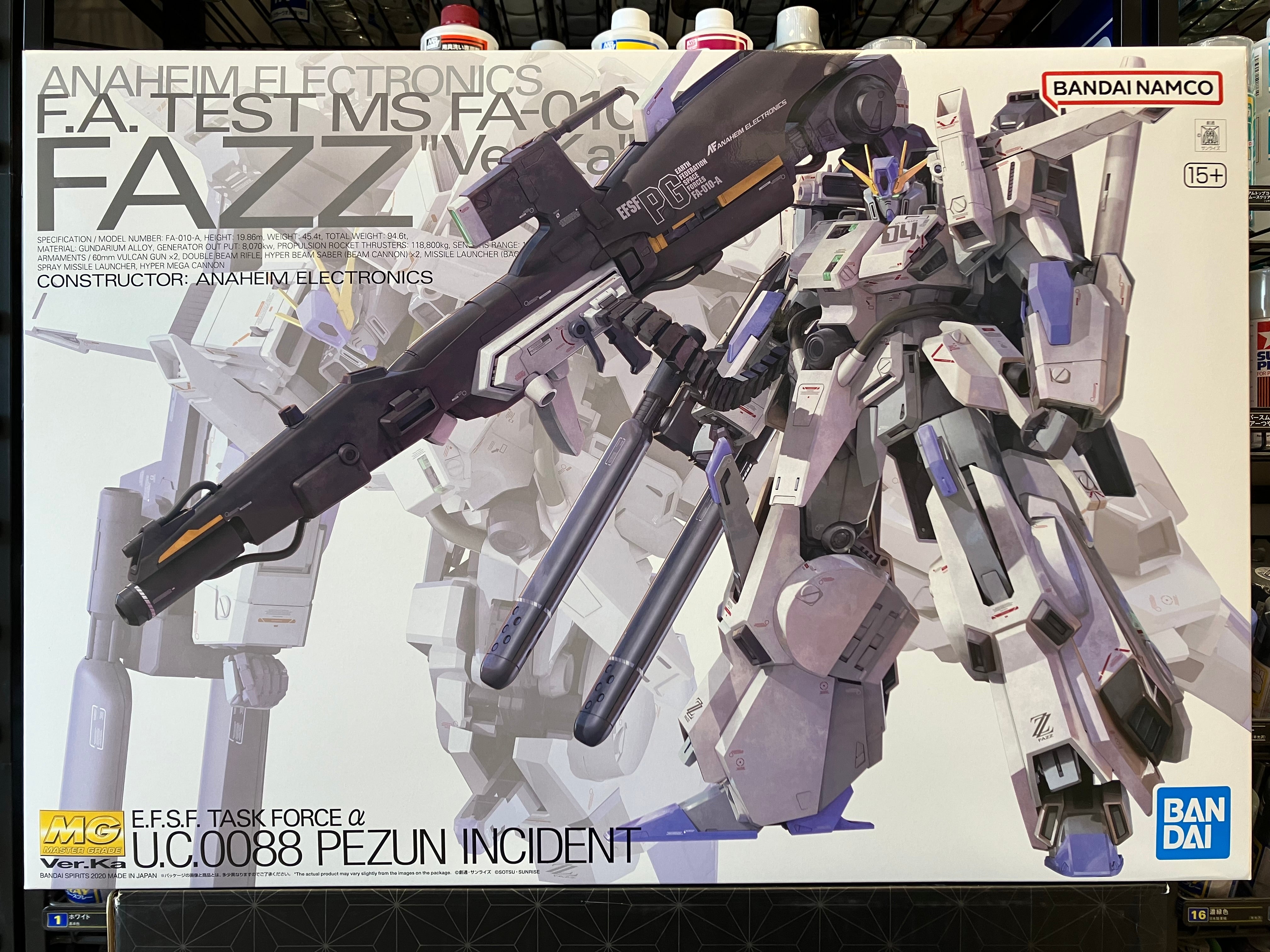 MG 1/100 Anaheim Electronics F.A. Test MS FA-010A Fazz E.F.S.F. Task Force α Version Ka