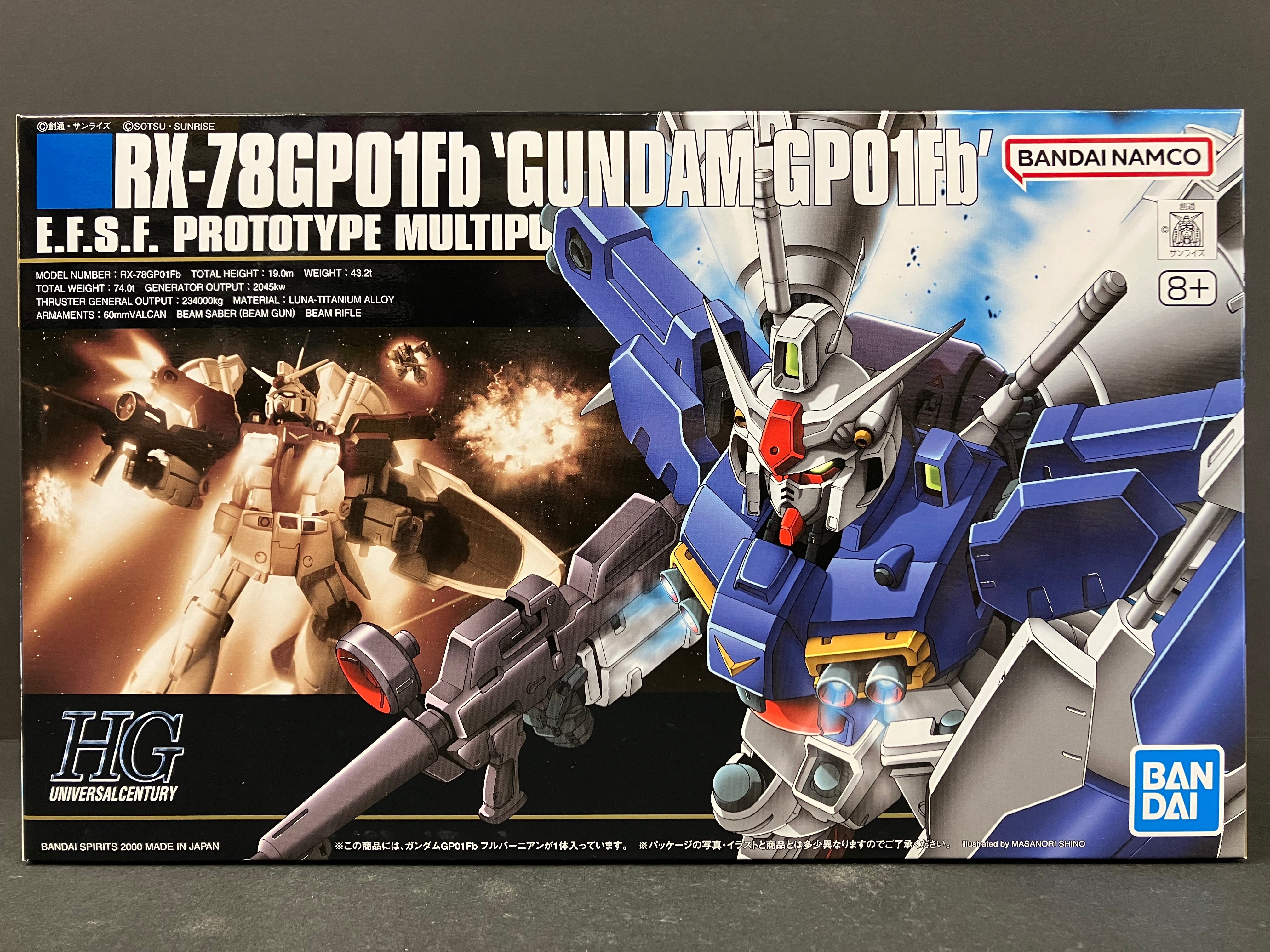 HGUC 1/144 No. 018 RX-78GP01Fb Gundam GP01Fb E.F.S.F. Prototype Multipurpose Mobile Suit [高達 GP01-Fb]