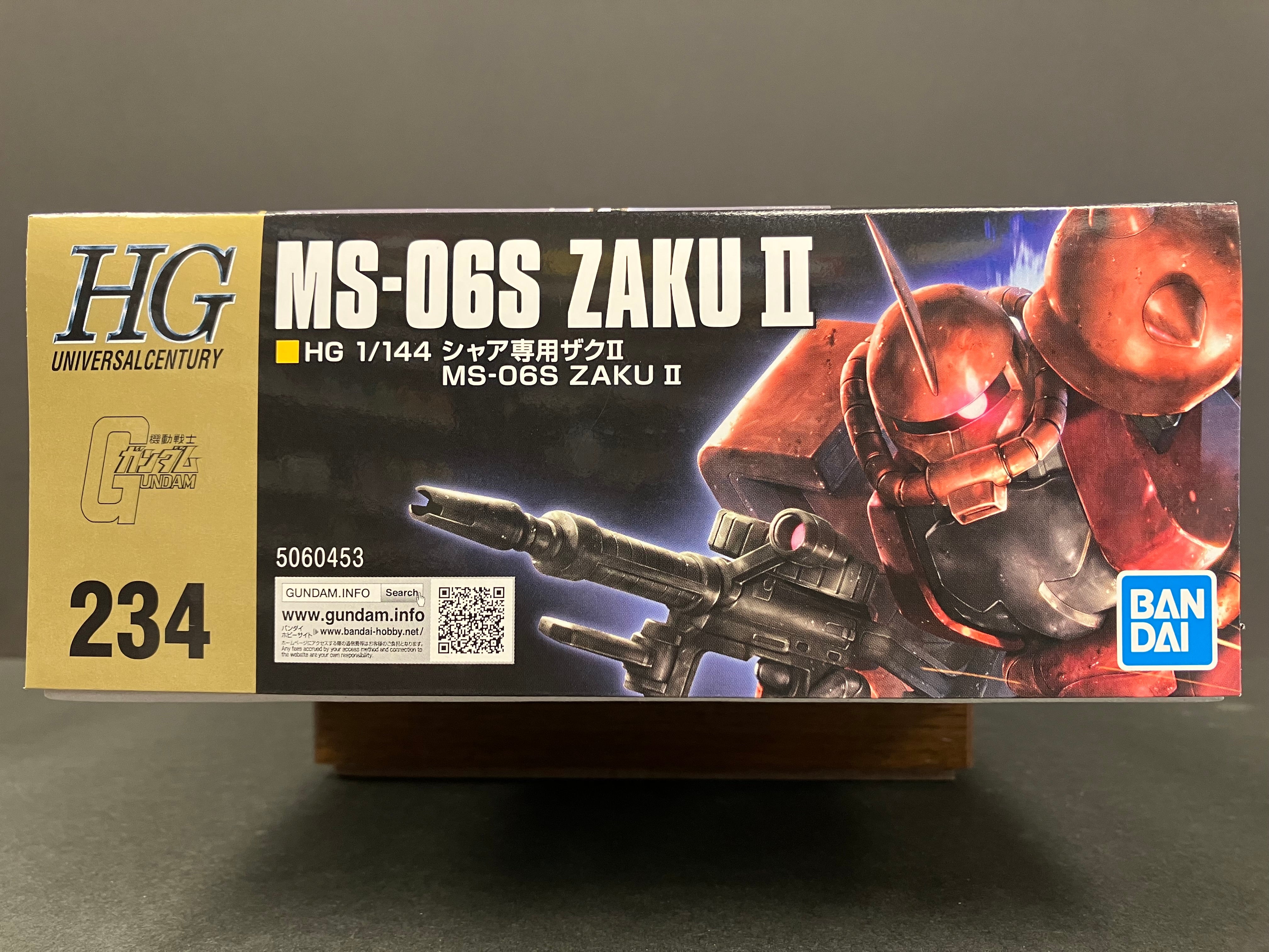 HGUC 1/144 No. 234 MS-06S Zaku II Principality of Zeon Char Aznable's Mobile Suit [馬沙專用渣古]
