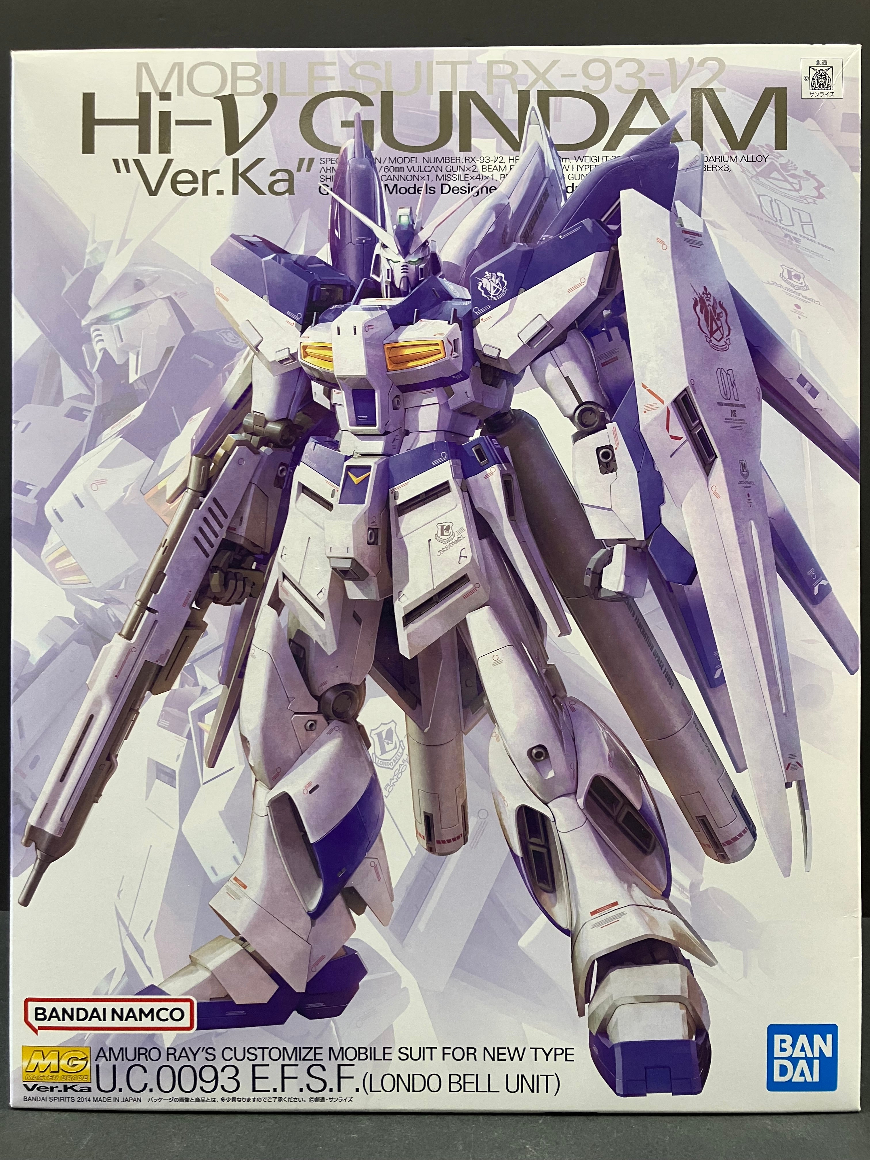 MG 1/100 Mobile Suit RX-93-𝜈2 Hi-𝜈 Gundam Amuro Ray's Customize Mobile Suit for Newtype Version Ka [Hi-𝜈 高達 Ver. Ka]