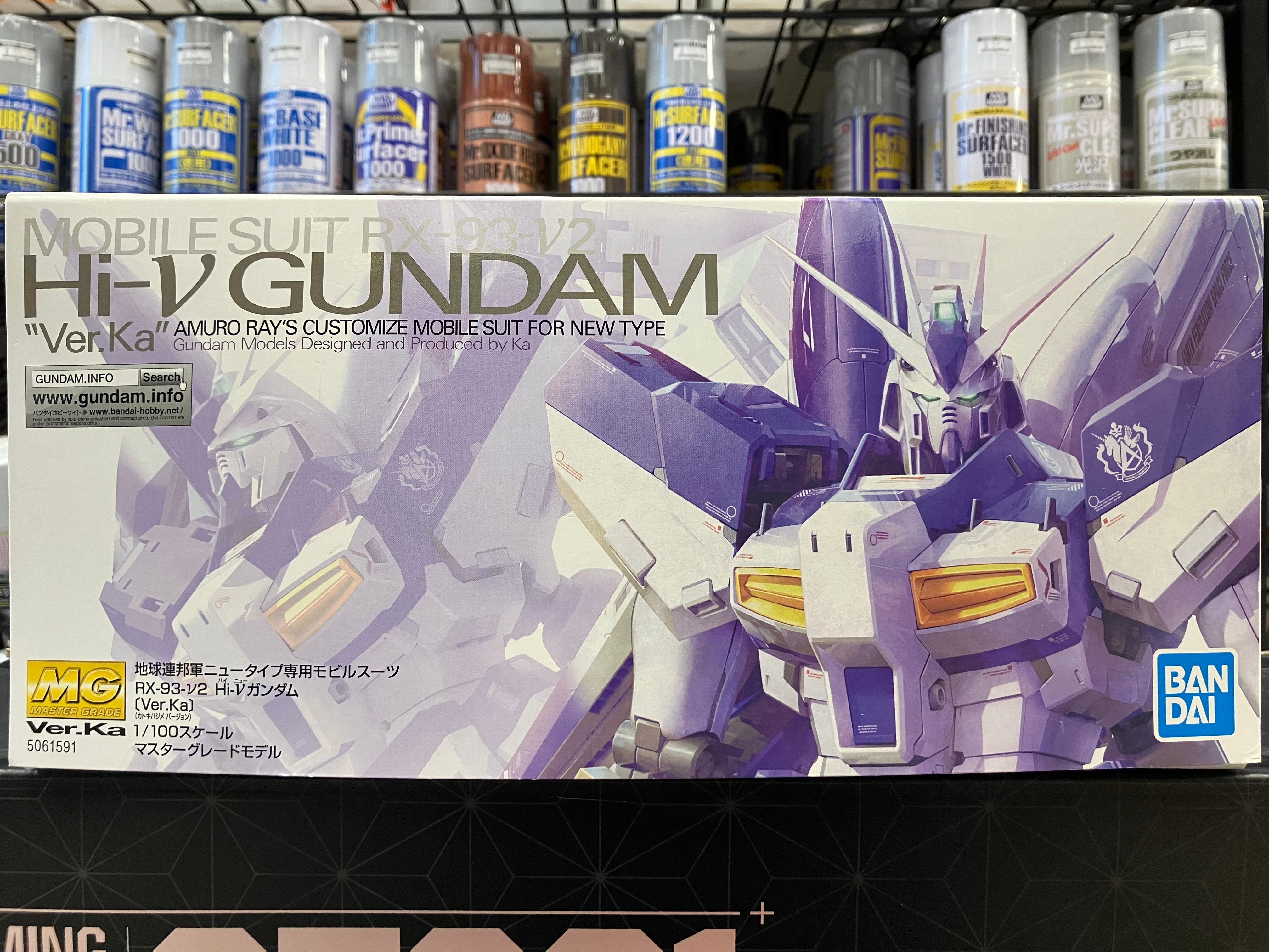 MG 1/100 Mobile Suit RX-93-𝜈2 Hi-𝜈 Gundam Amuro Ray's Customize Mobile Suit for Newtype Version Ka [Hi-𝜈 高達 Ver. Ka]
