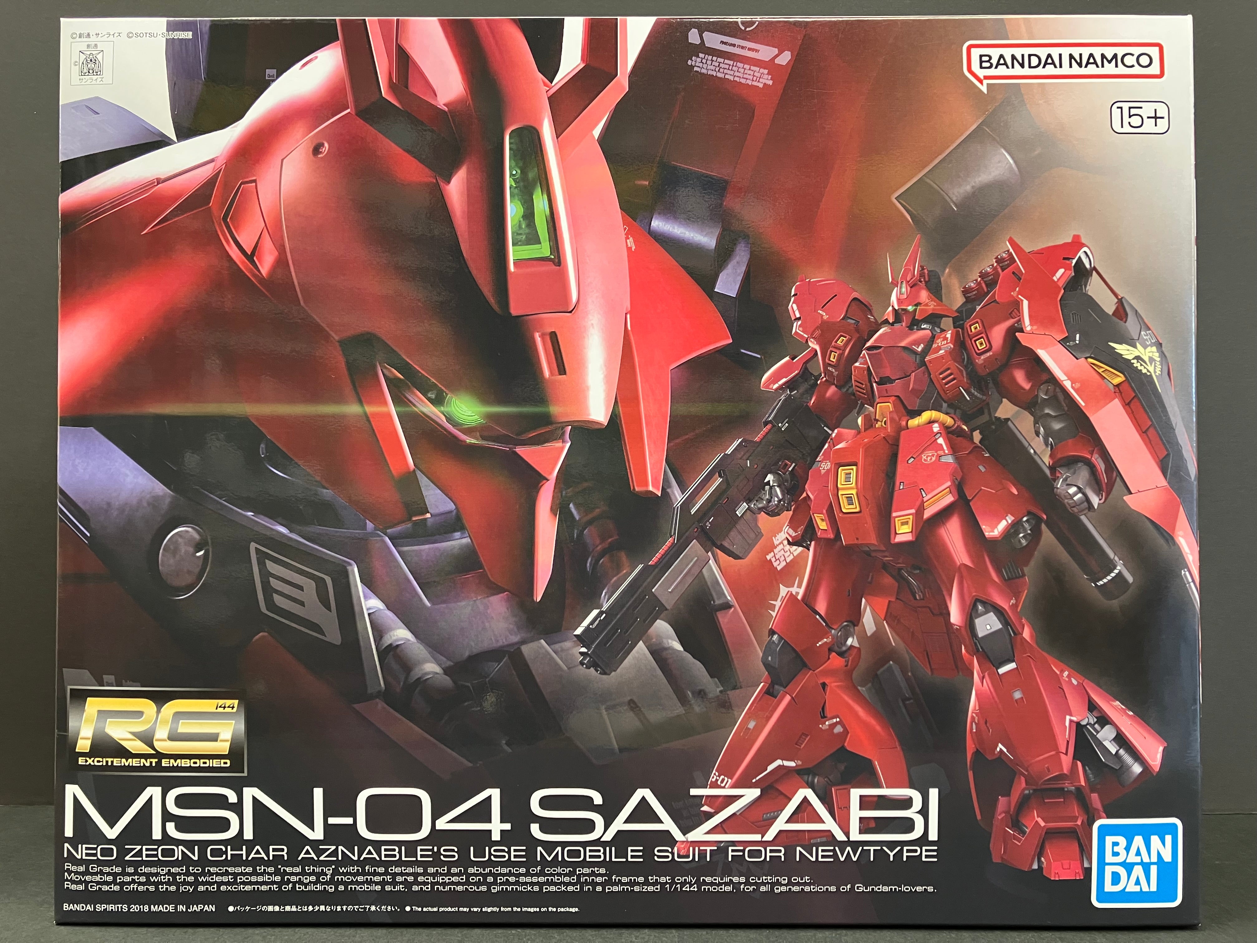 RG 1/144 No. 29 MSN-04 Sazabi Neo Zeon Char Aznable's Use Mobile Suit for Newtype [沙煞比]