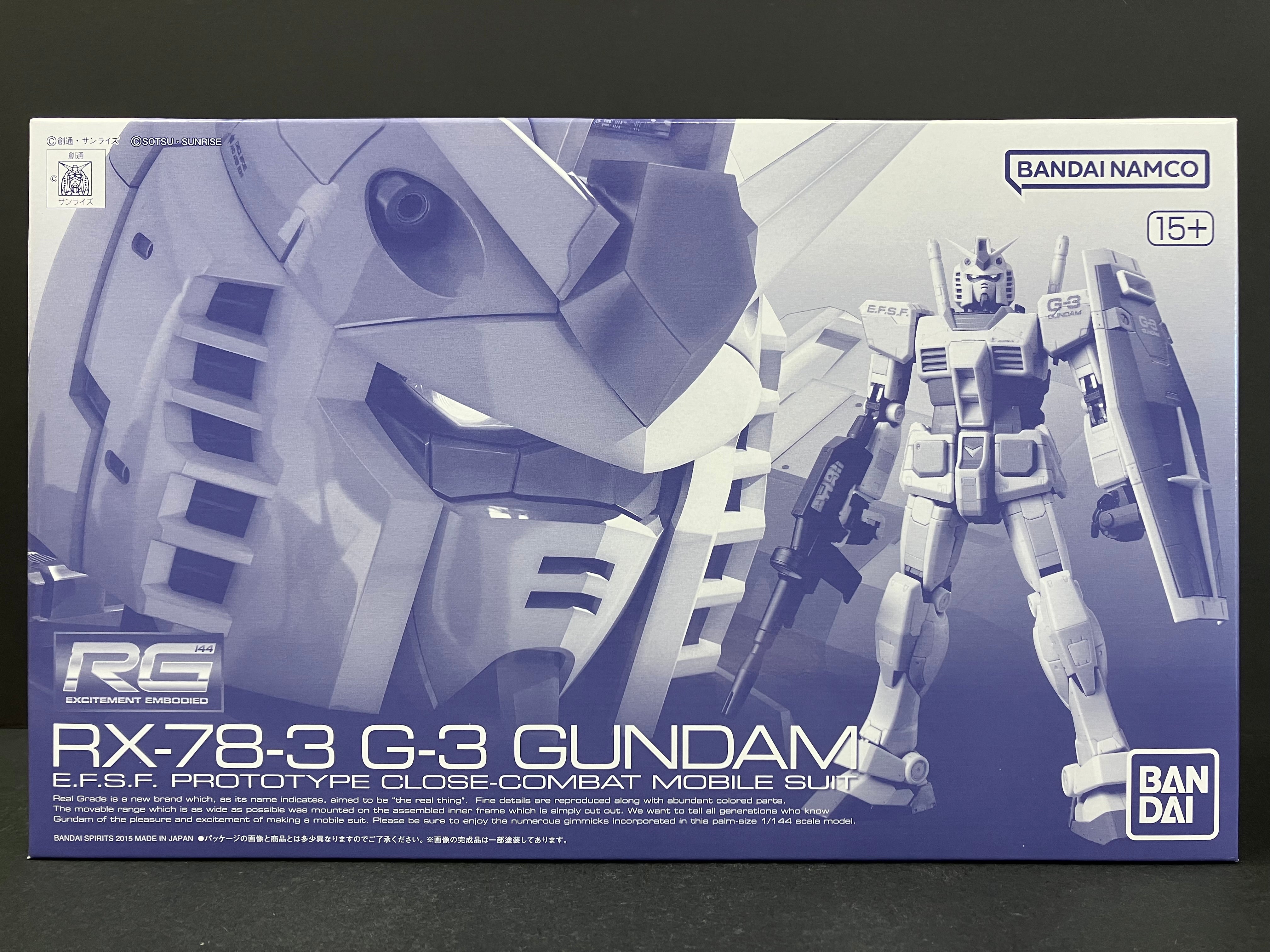 RG 1/144 RX-78-3 G-3 Gundam E.F.S.F. Prototype Close-Combat Mobile Suit