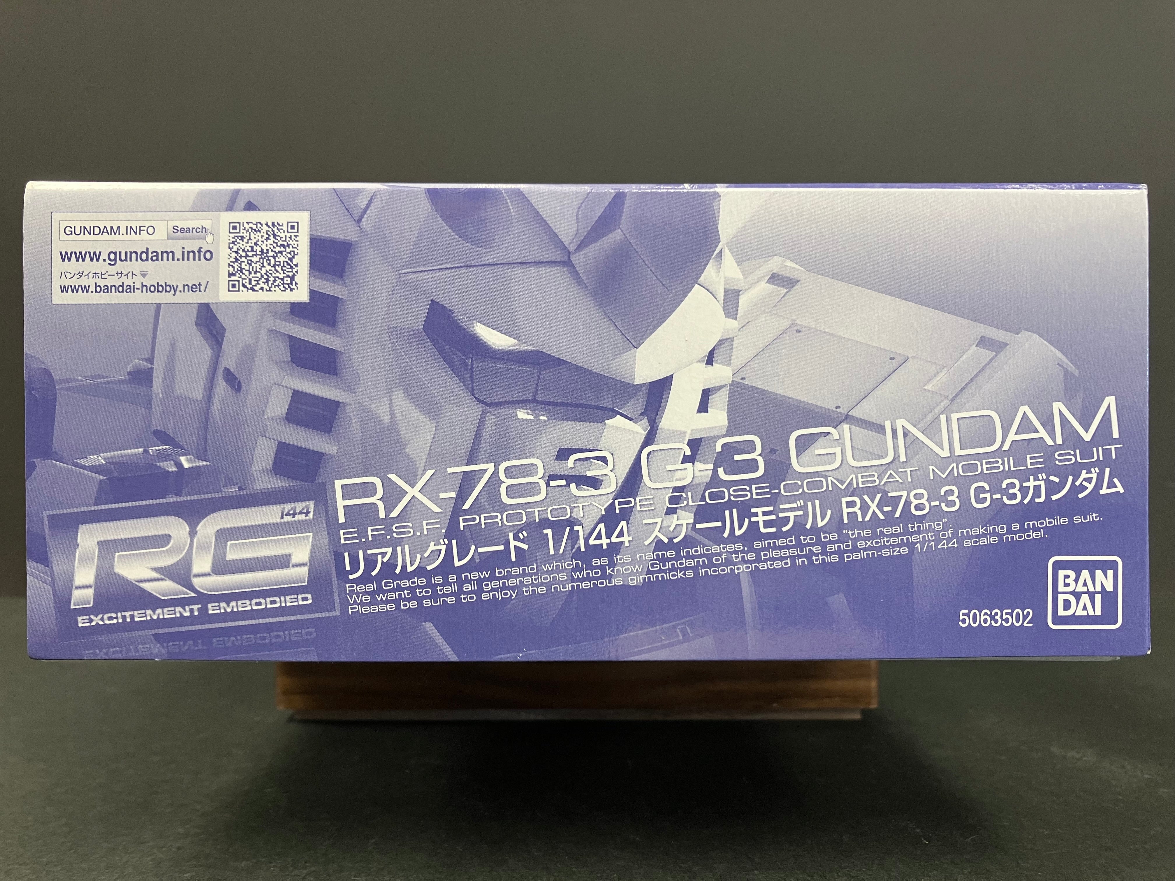 RG 1/144 RX-78-3 G-3 Gundam E.F.S.F. Prototype Close-Combat Mobile Suit