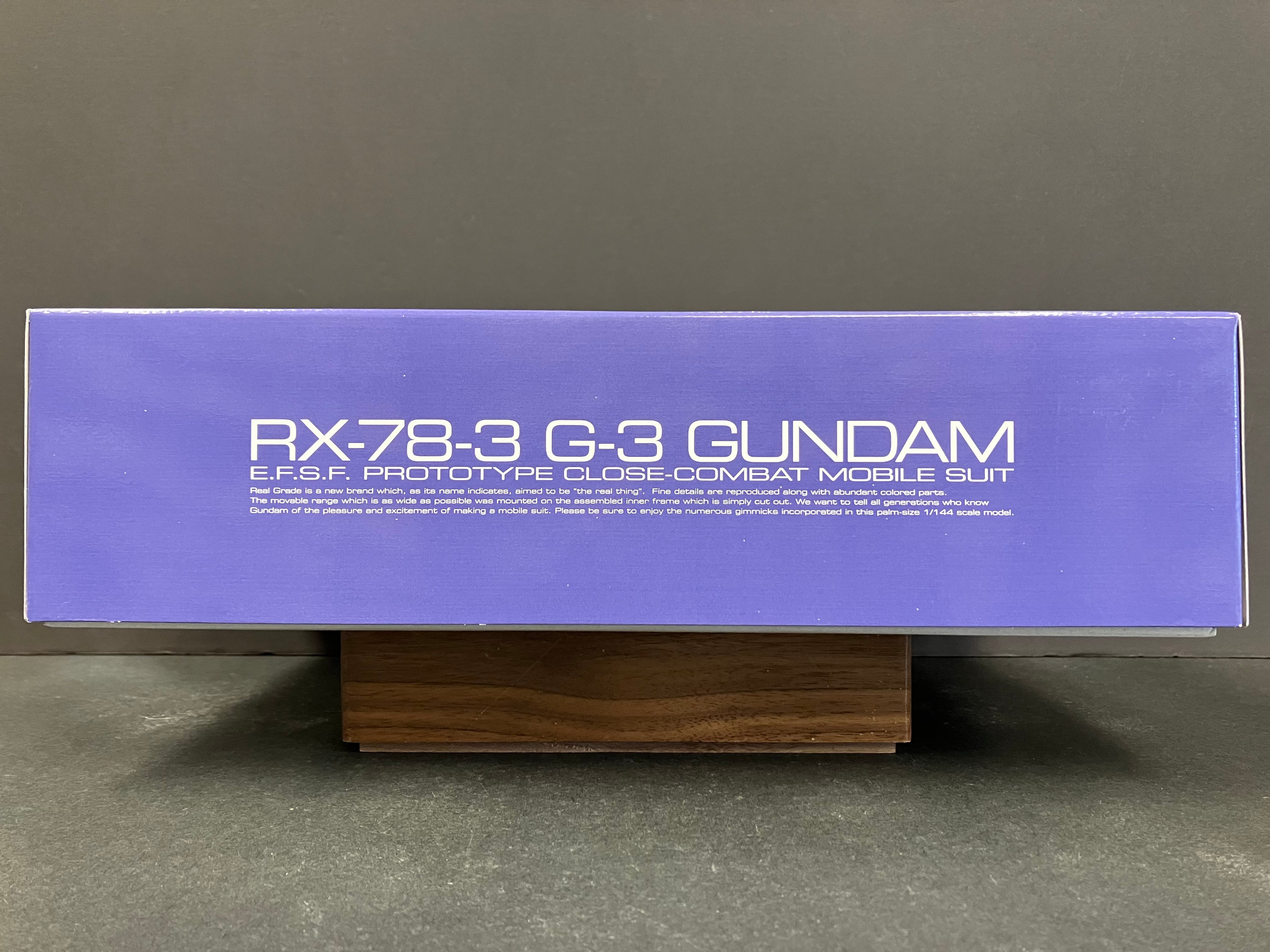 RG 1/144 RX-78-3 G-3 Gundam E.F.S.F. Prototype Close-Combat Mobile Suit