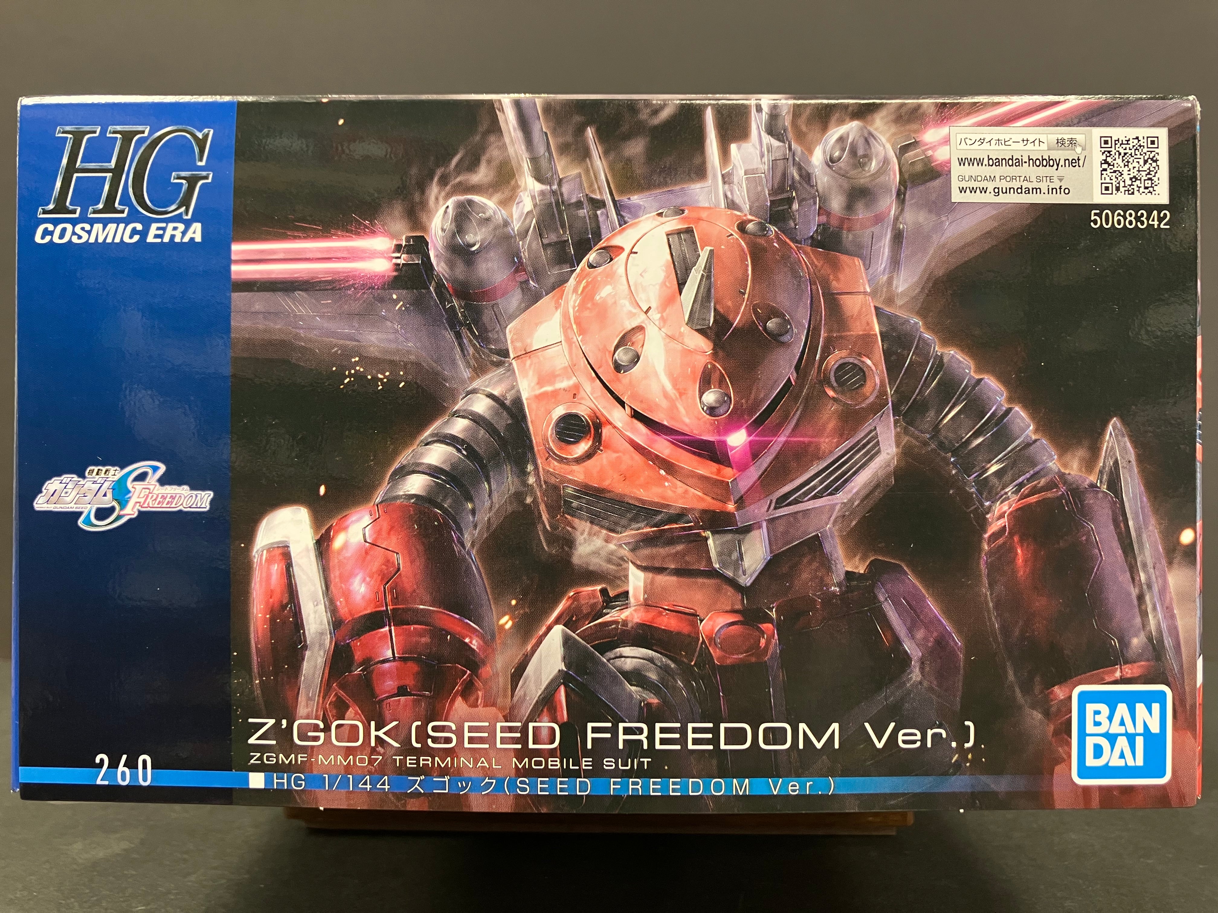 HGCE 1/144 No. 260 Z'Gok (Seed Freedom Ver.) ZGMF-MM07 Terminal Mobile Suit [魔蟹 Seed Freedom Version]