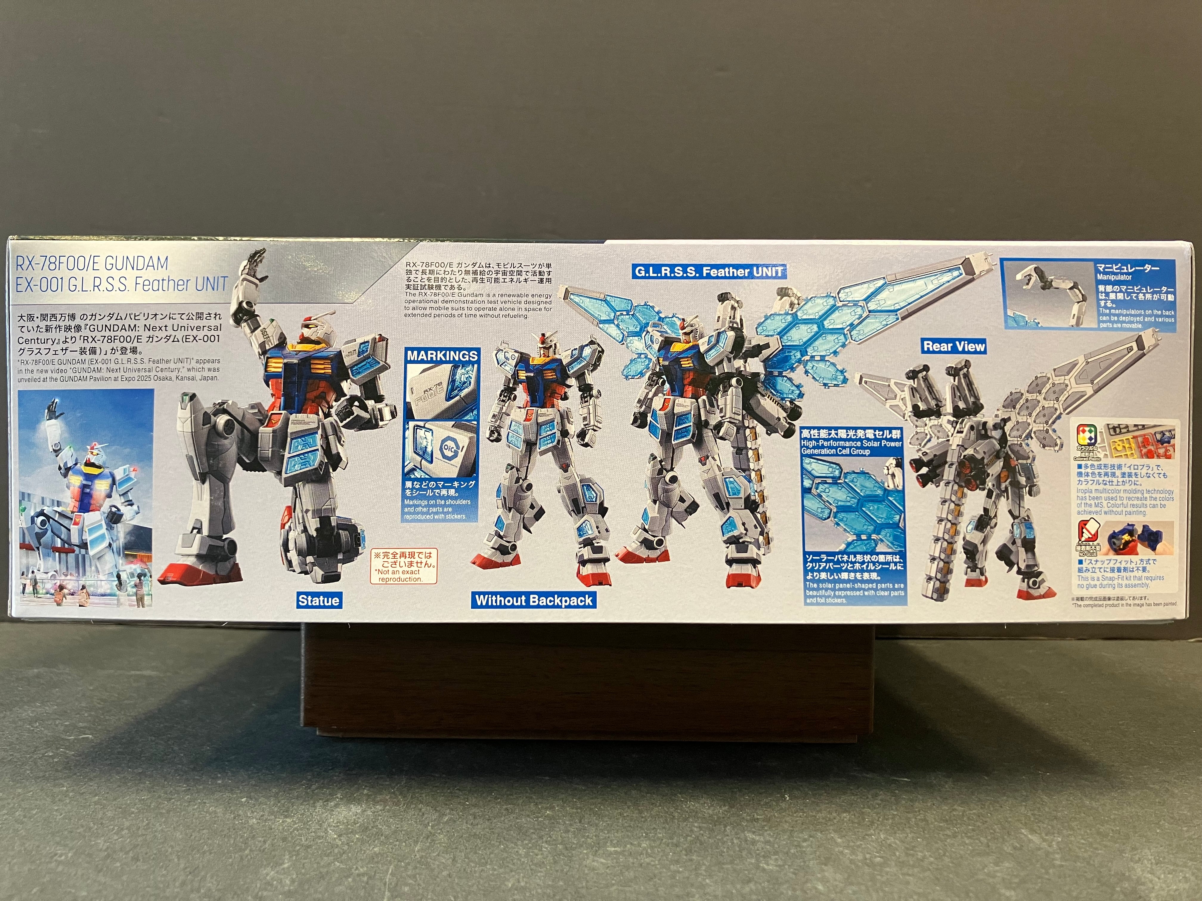 HGUC 1/144 RX-78F00/E Gundam (EX-001 G.L.R.S.S. Feather Unit) ~ Year 2025 Japan International Exposition Osaka-Kansai Expo Version - Gundam Next Future Pavilion [2025年日本國際博覽會 大阪-關西 Expo 版本]