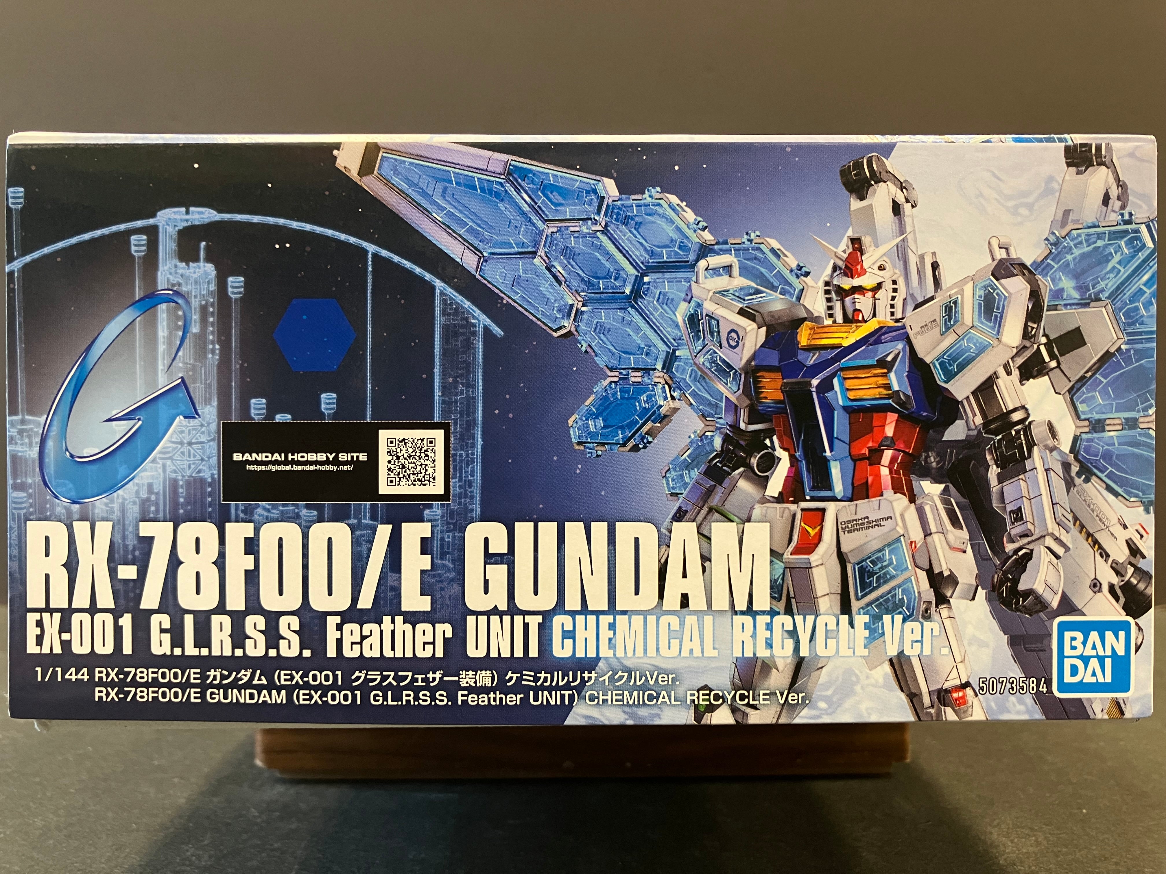 HGUC 1/144 RX-78F00/E Gundam (EX-001 G.L.R.S.S. Feather Unit) Chemical Recycle Ver. ~ Year 2025 Japan International Exposition Osaka-Kansai Expo Version - Gundam Next Future Pavilion [2025年日本國際博覽會 大阪-關西 Expo 版本]