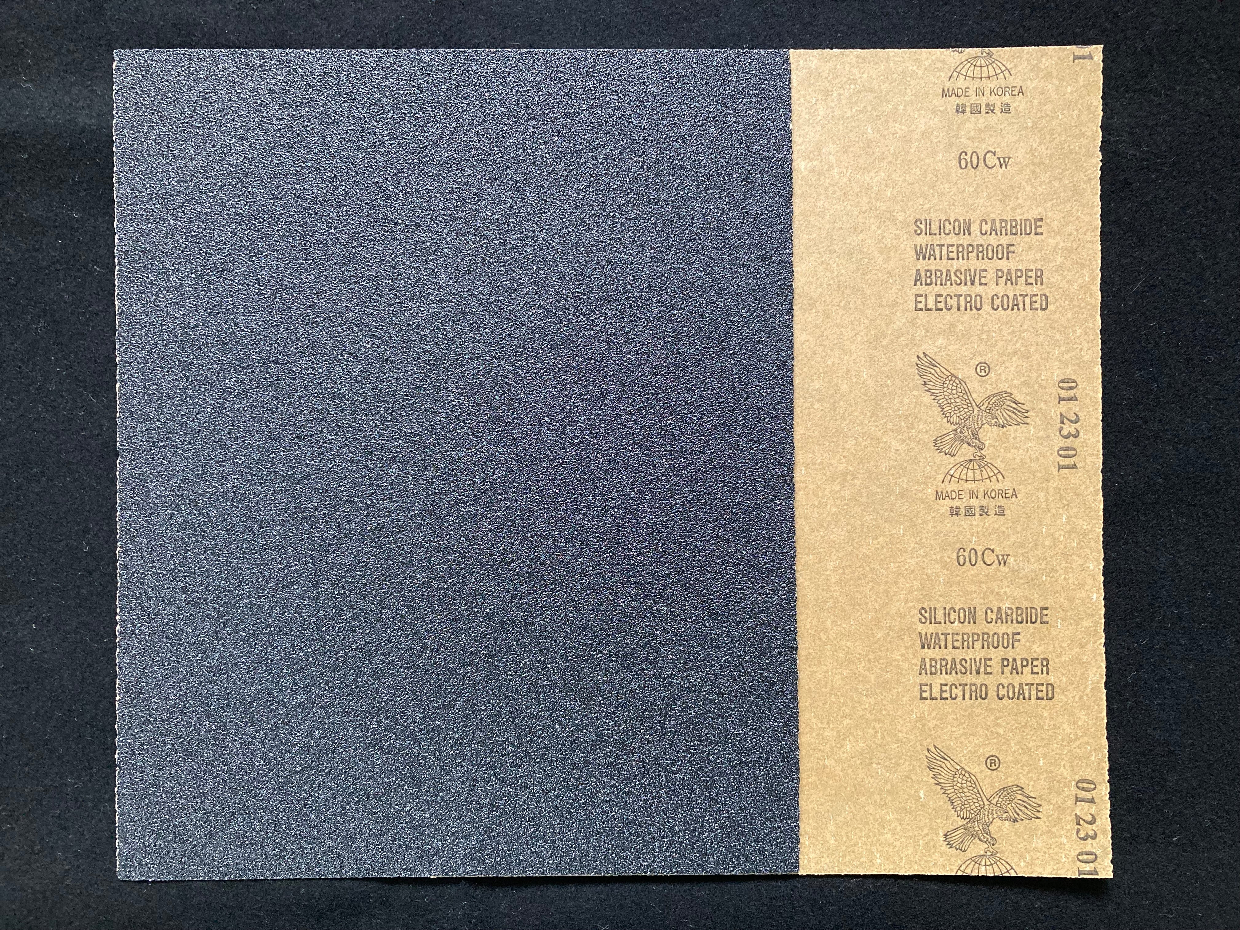 Silicon Carbide Waterproof Abrasive Paper #60 [碳化矽打磨水砂紙]