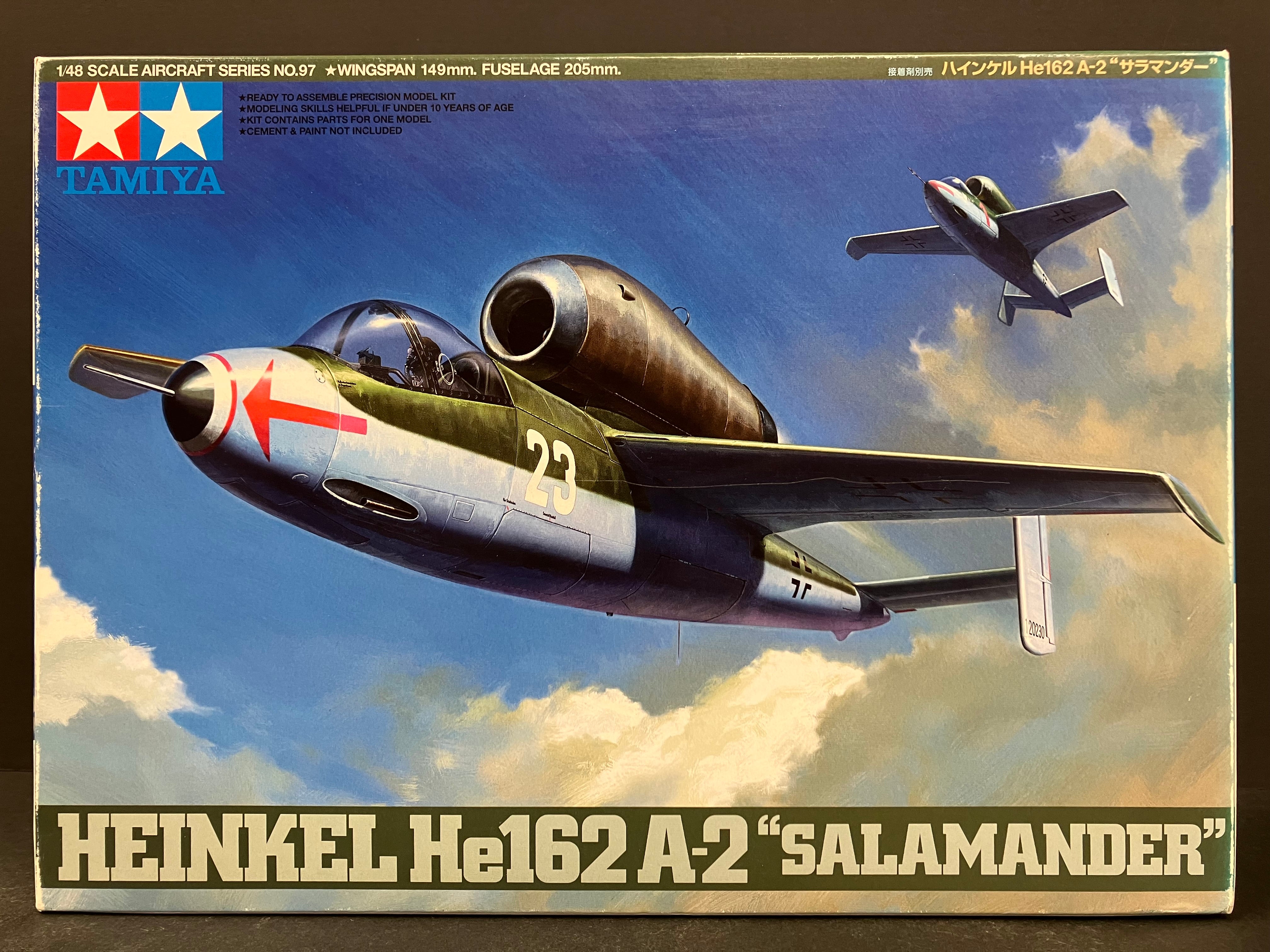 1/48 Scale Aircraft Series No. 097 Heinkel He 162 A-2 "Salamander" [ハインケル He 162 A-2 “サラマンダー”]