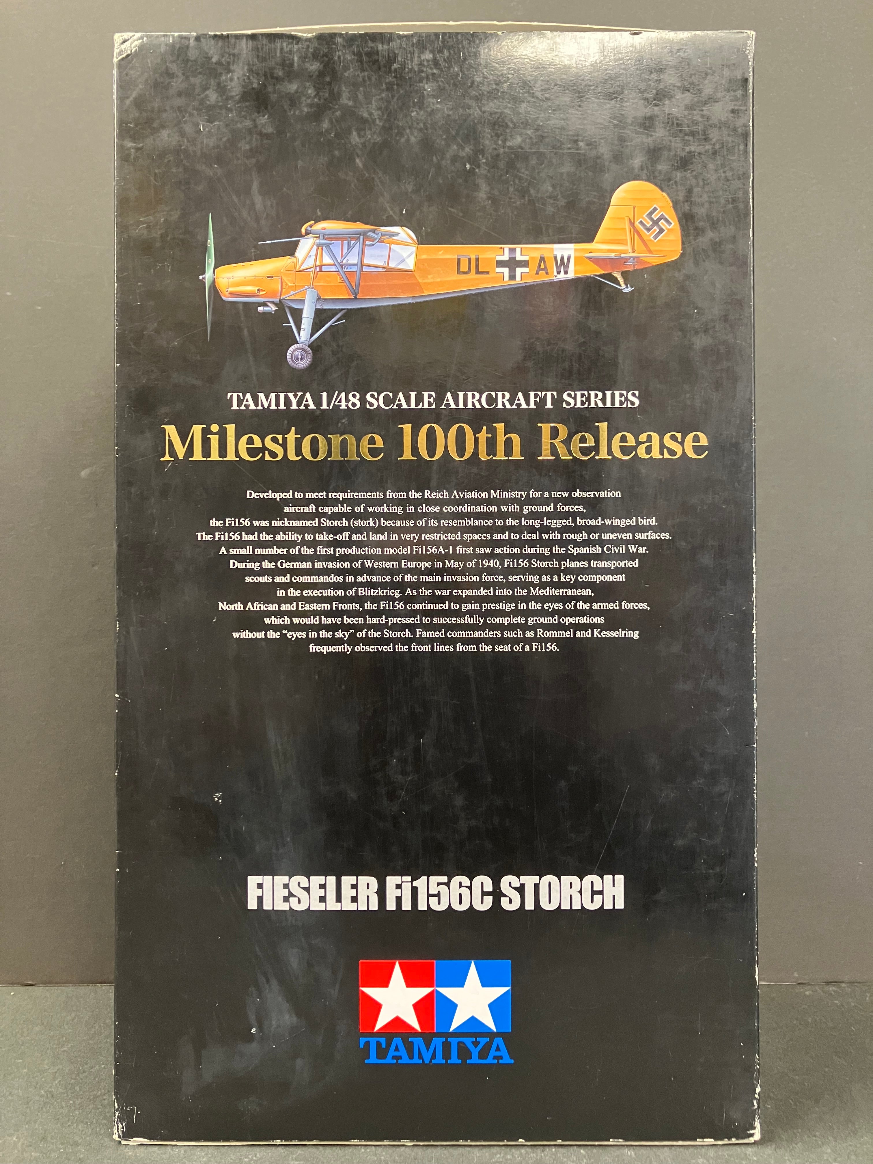 1/48 Scale Aicraft Series No. 100 Fieseler Fi156C Storch (Milestone 100th Release) [フィーゼラー Fi156C シュトルヒ]