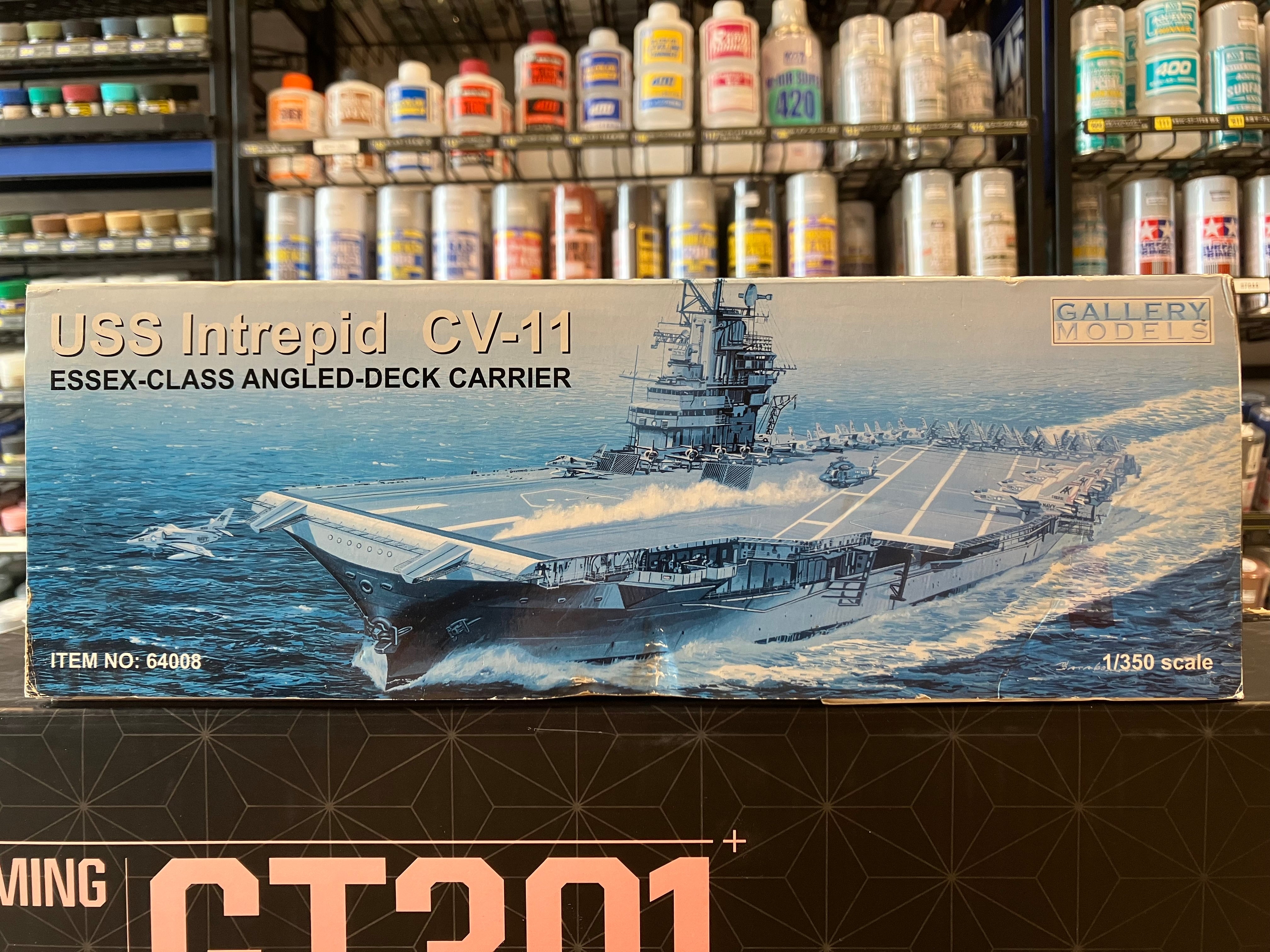 MRC (Gallery Models) Battleship Series No. 64008 1/350 Scale USS Intrepid CV-11 Essex-Class Angled-Deck Carrier